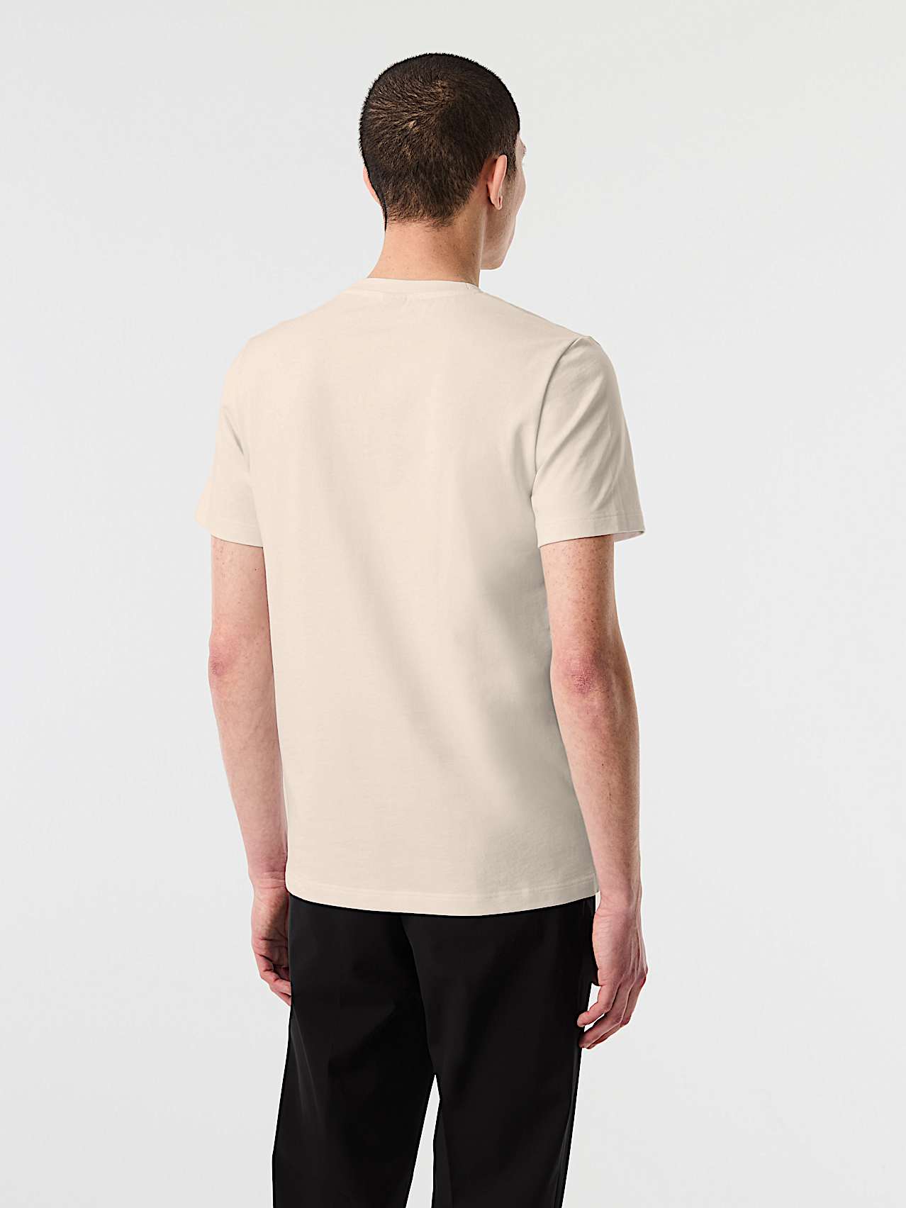 AlphaTauri | JOULON V1.Y10.02 | Organic Cotton T-Shirt with Logo Print in Stone for Uomo