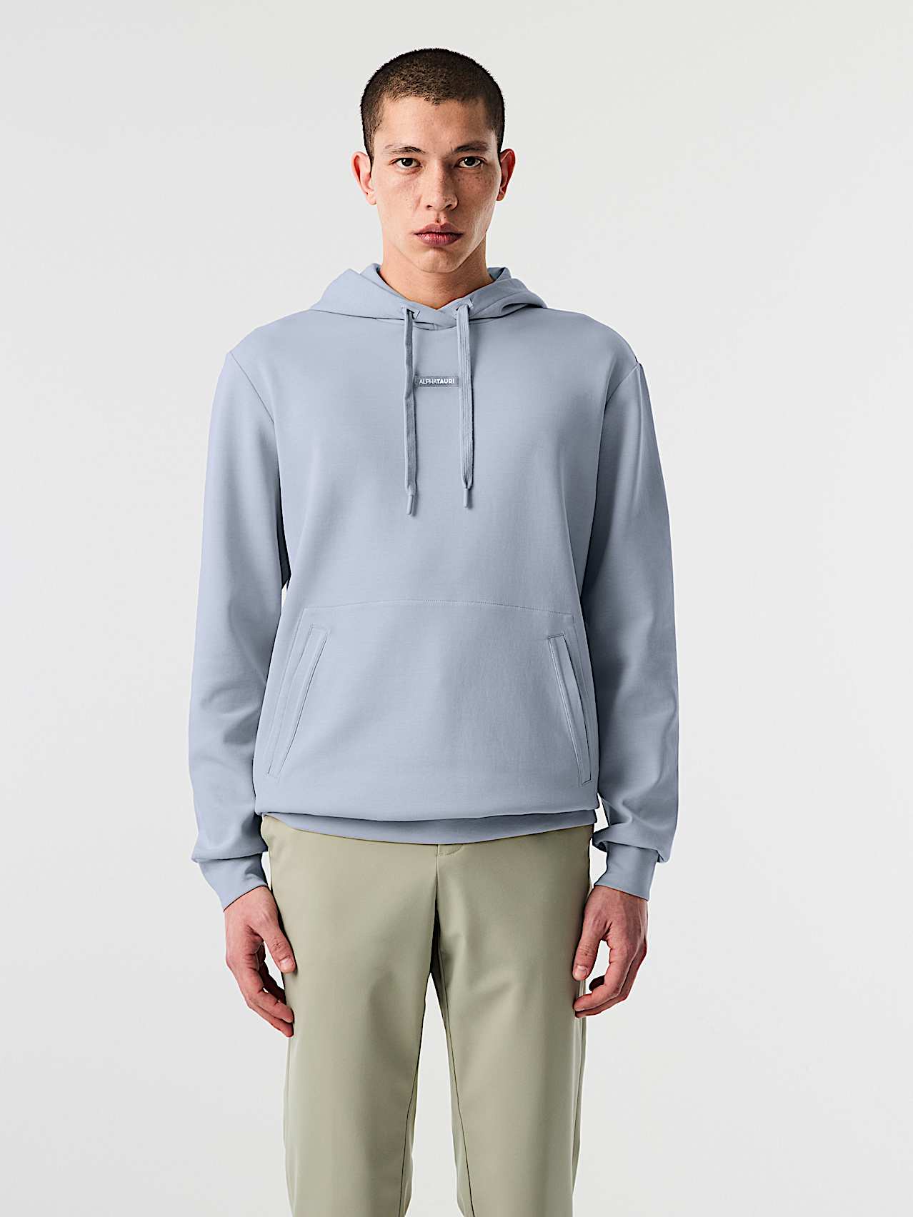 AlphaTauri | SKY V2.Y9.02 | Hoodie with Logo Tape in Graublau für Herren