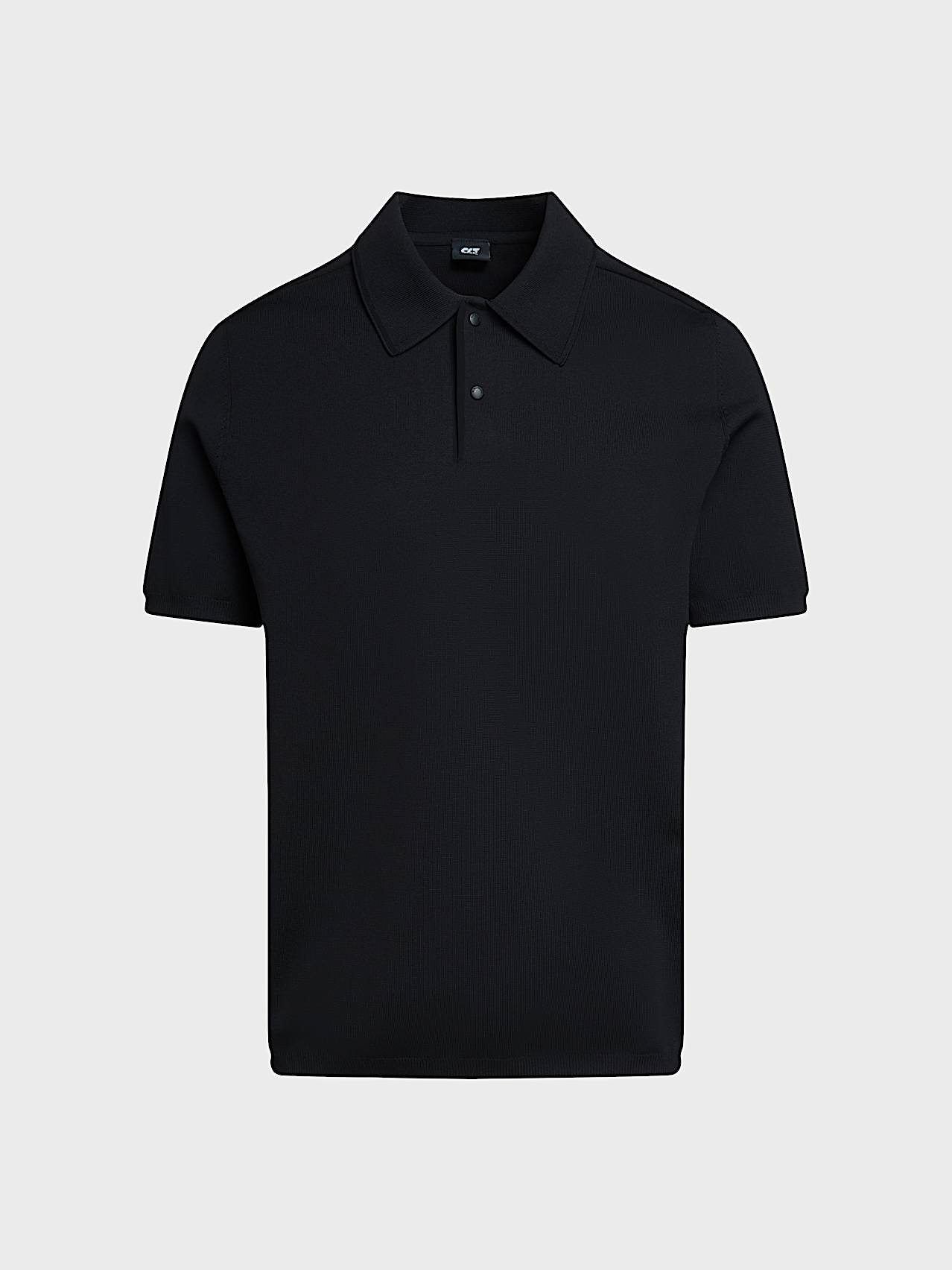 AlphaTauri | FLYON V1.Y10.02 | Knit Polo Shirt in Black for Homme