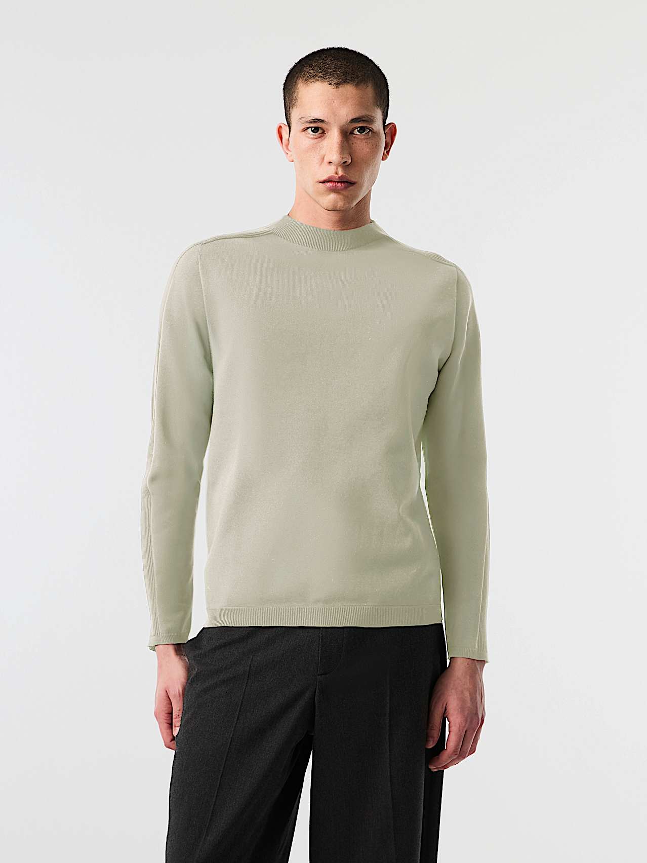 AlphaTauri | FRASBOURG V1.Y10.02 | Jersey de cuello alto de punto 3D in Dark Sage for Hombre