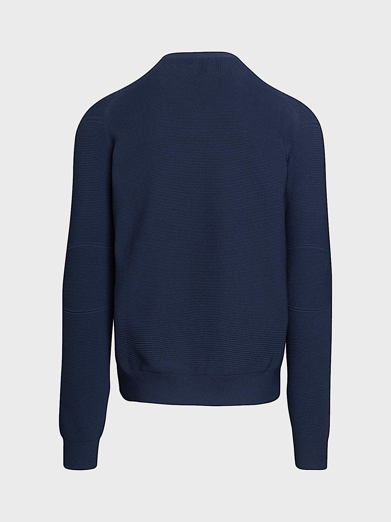 AlphaTauri | FOSOP V5.Y10.02 | Seamless 3D Performance Knit Crewneck Sweater in Dark Navy for Uomo