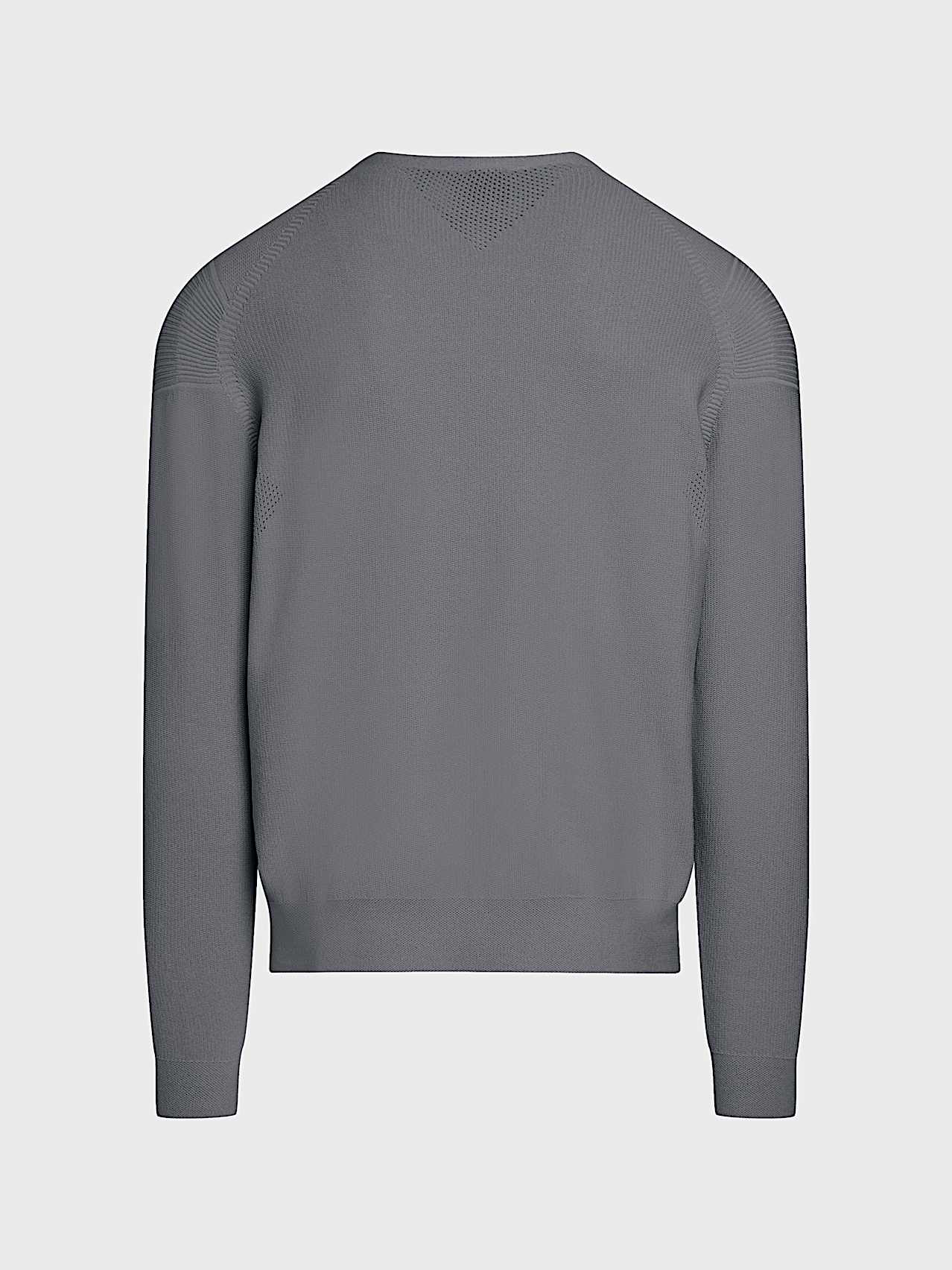 AlphaTauri | FOSOP V5.Y10.02 | Seamless 3D Performance Knit Crewneck Sweater in Dark Moss for Uomo