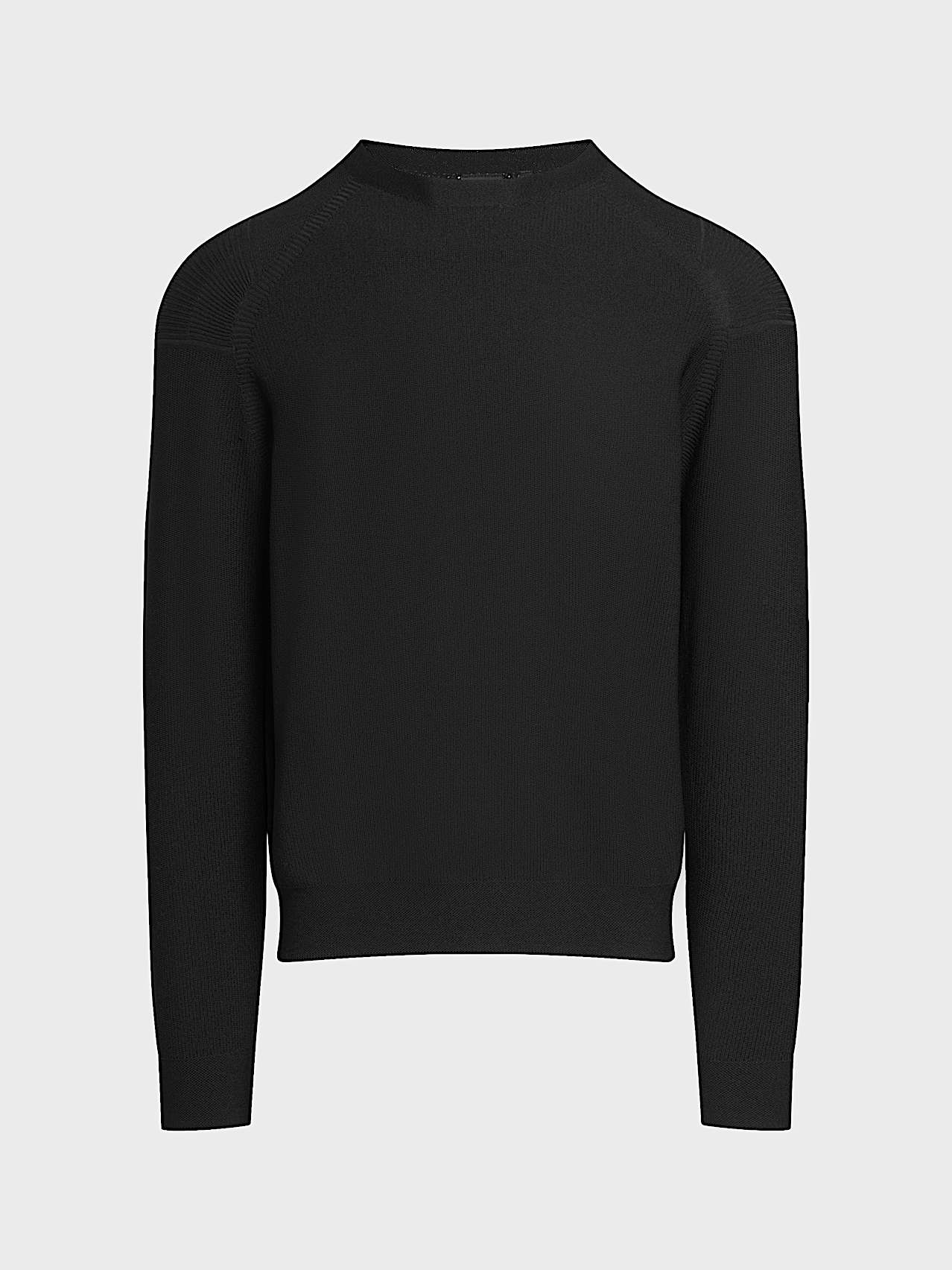 AlphaTauri | FOSOP V5.Y10.02 | Seamless 3D Performance Knit Crewneck Sweater in Black for Uomo