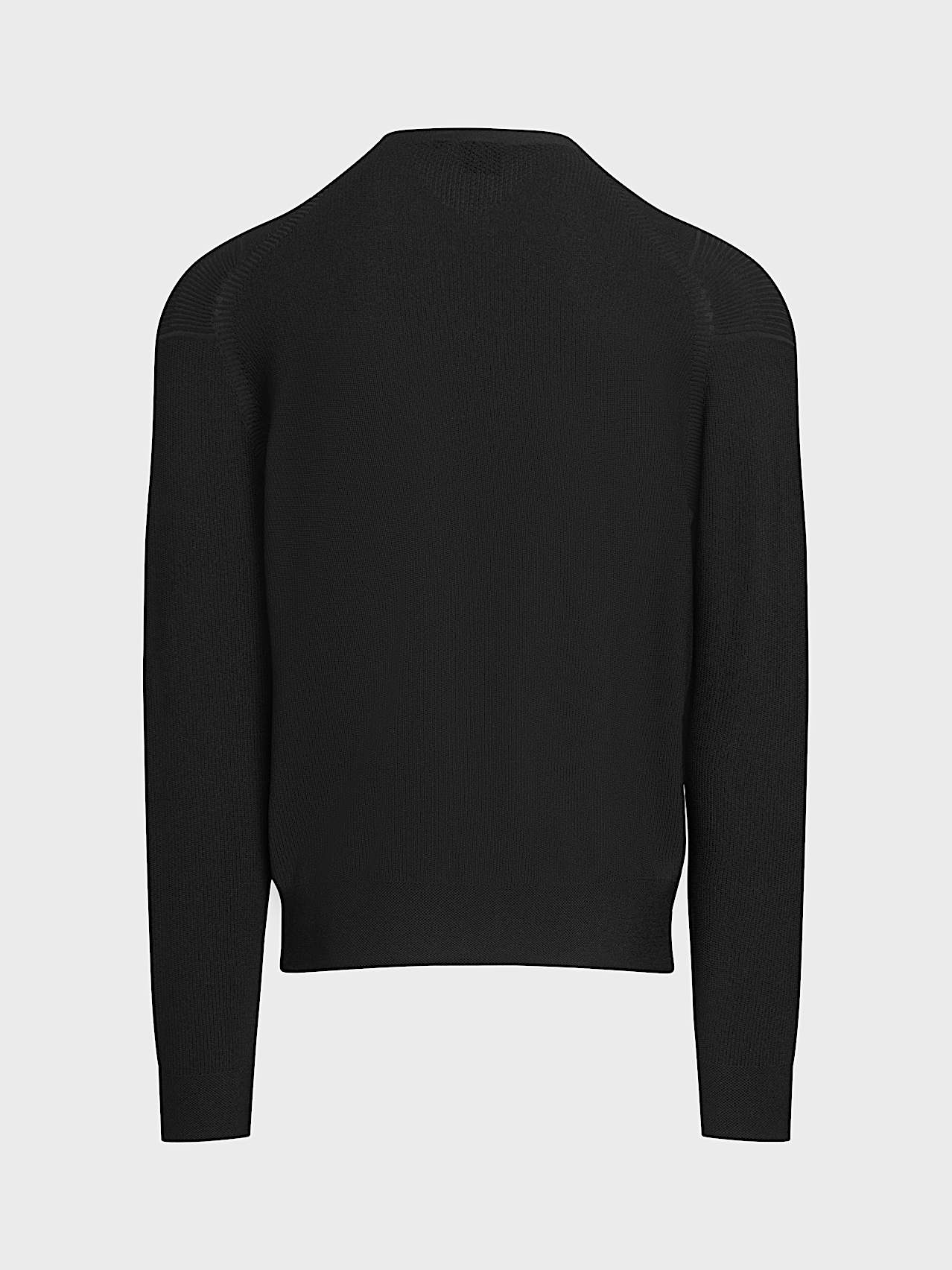 AlphaTauri | FOSOP V5.Y10.02 | Seamless 3D Performance Knit Crewneck Sweater in Black for Uomo