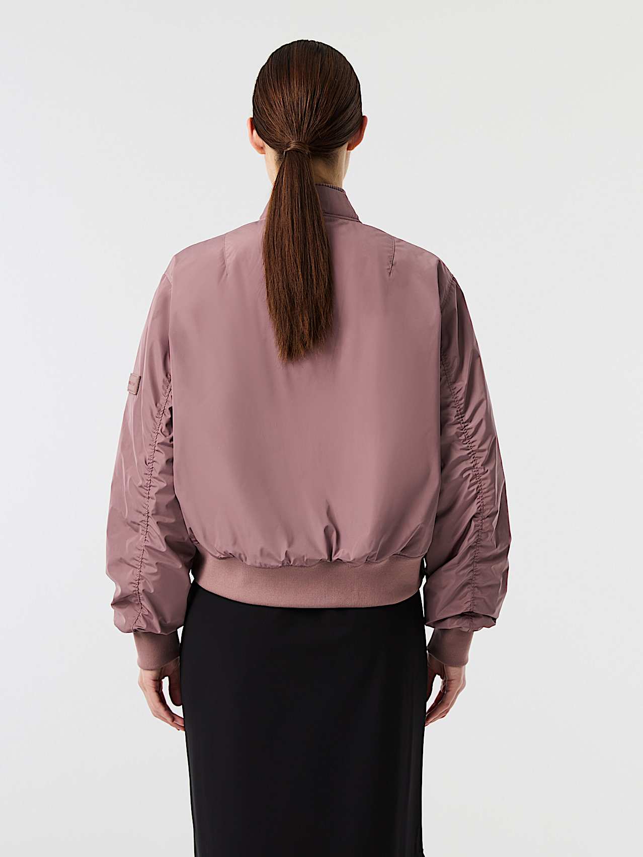 AlphaTauri | OALERMO V1.Y10.02 | Water-repellent Lightly Padded Bomber Jacket in Dark Rosewood für Damen
