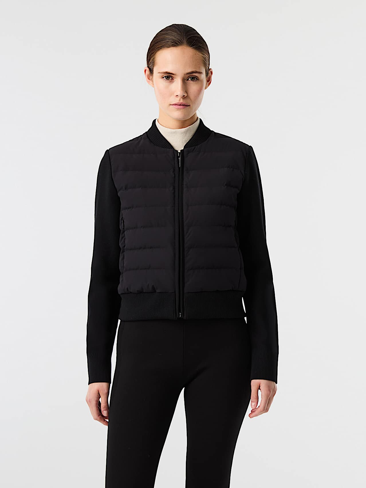AlphaTauri | ODENA V1.Y10.02 | Lightly Padded Down Hybrid Jacket in Black for Donna