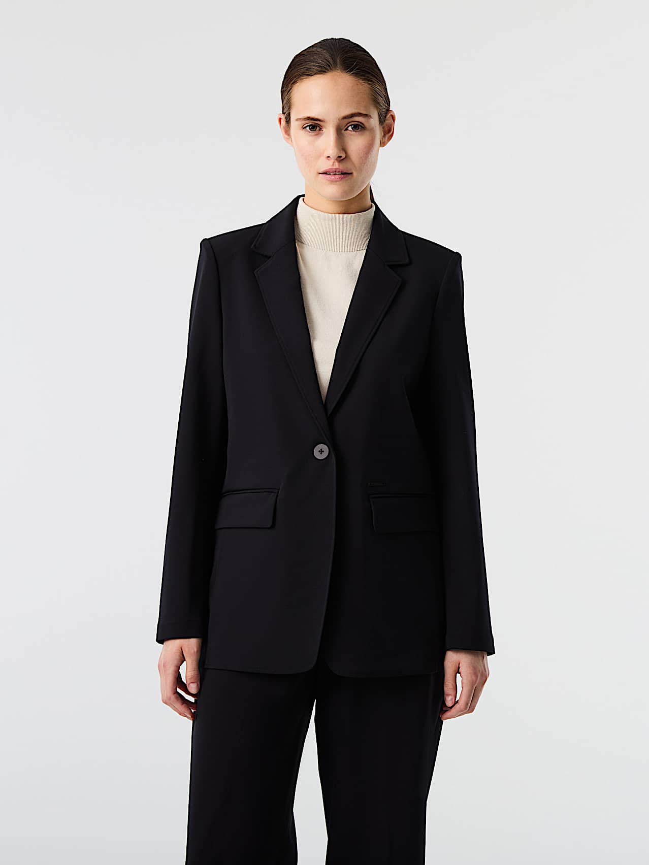 AlphaTauri | OARMA V1.Y10.02 | Elegant Stretch Blazer in Dark Navy für Damen