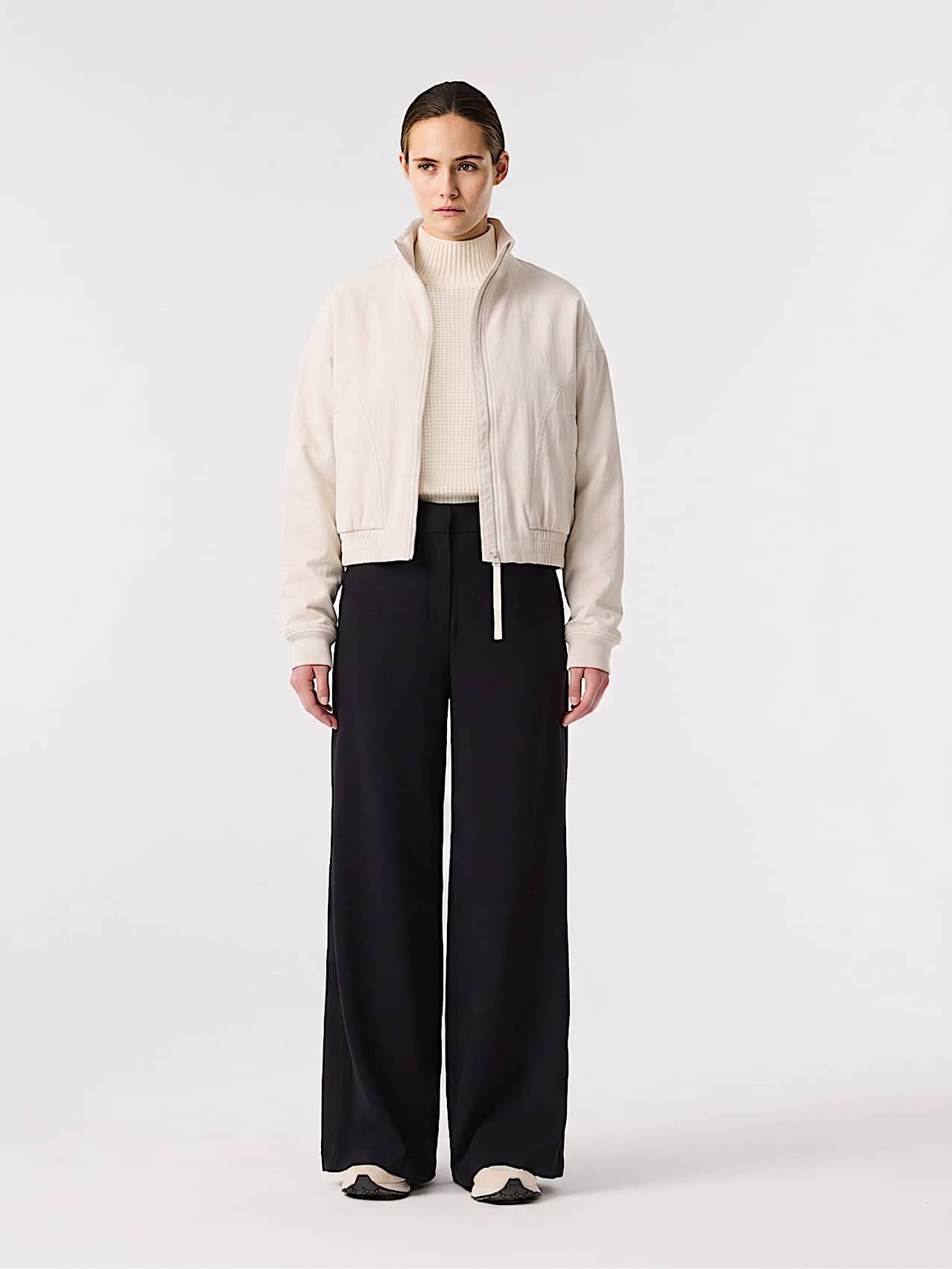 AlphaTauri | SESARO V1.Y10.02 | Veste en nylon froissé in Stone for Femme