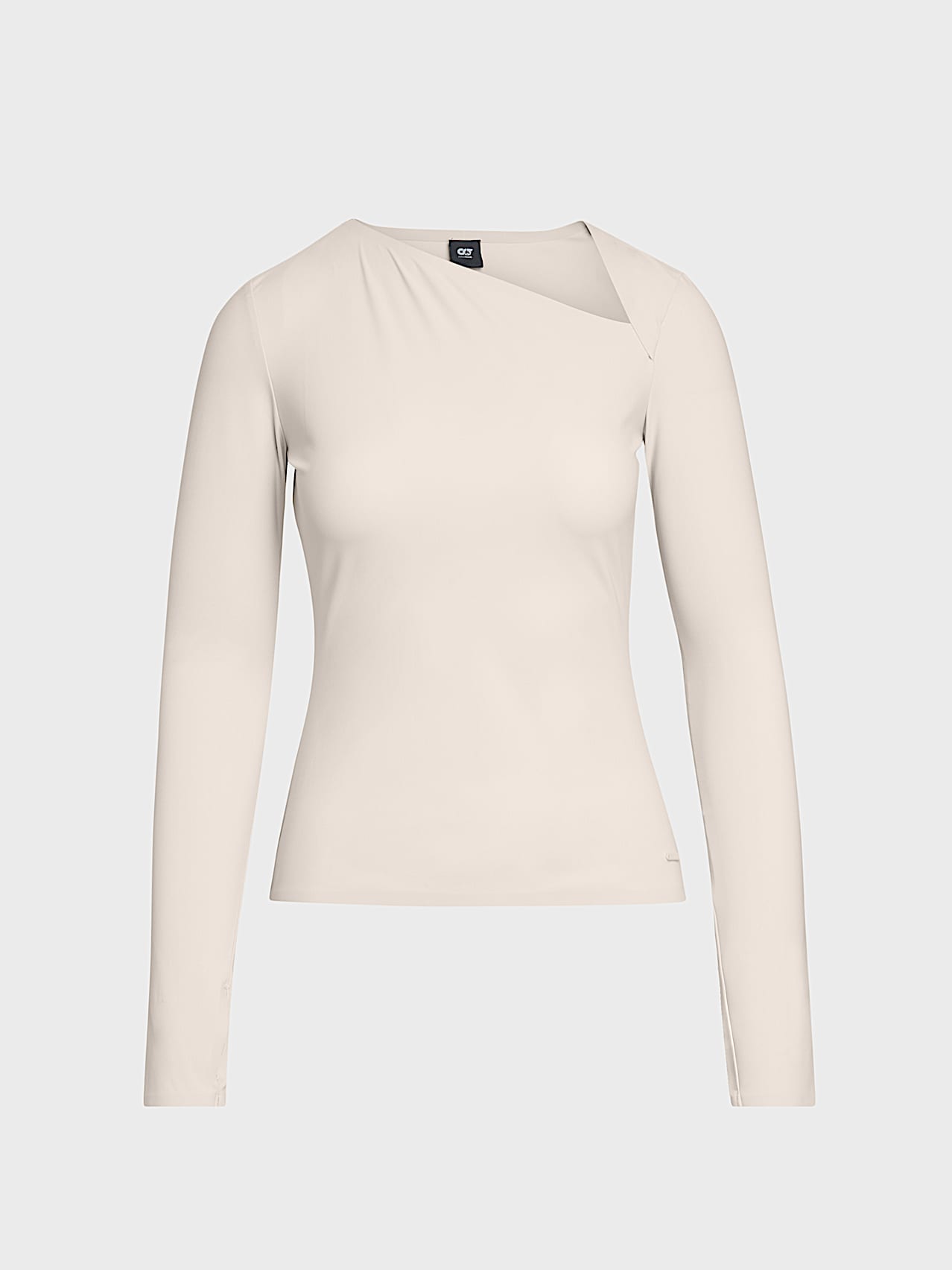 AlphaTauri | JESARO V1.Y10.02 | Power Stretch Jersey Longsleeve with Cut-Out Detail in Stone for Donna