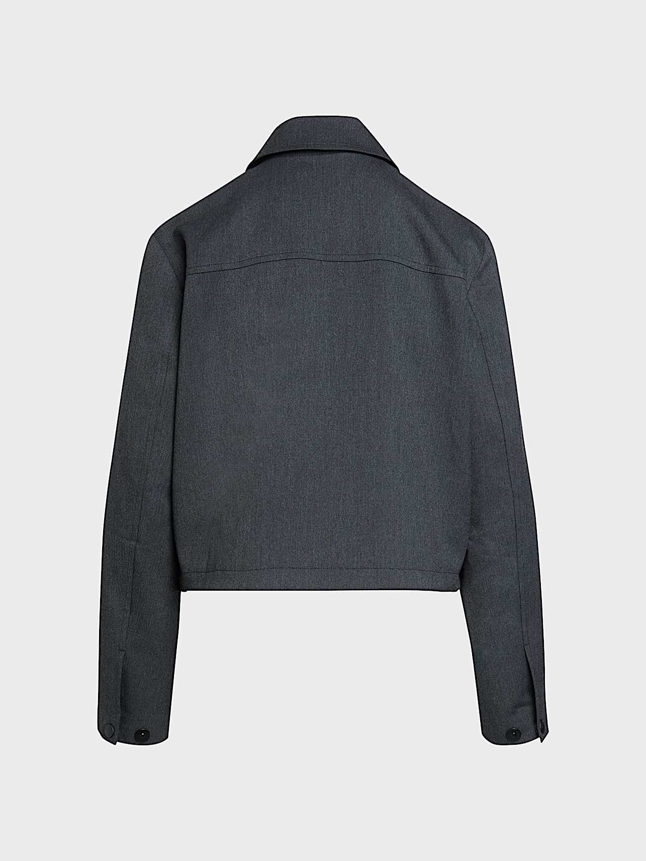 AlphaTauri | WALERNO V1.Y10.02 | Wool Tech Jacket in Dark Grey Melange für Damen