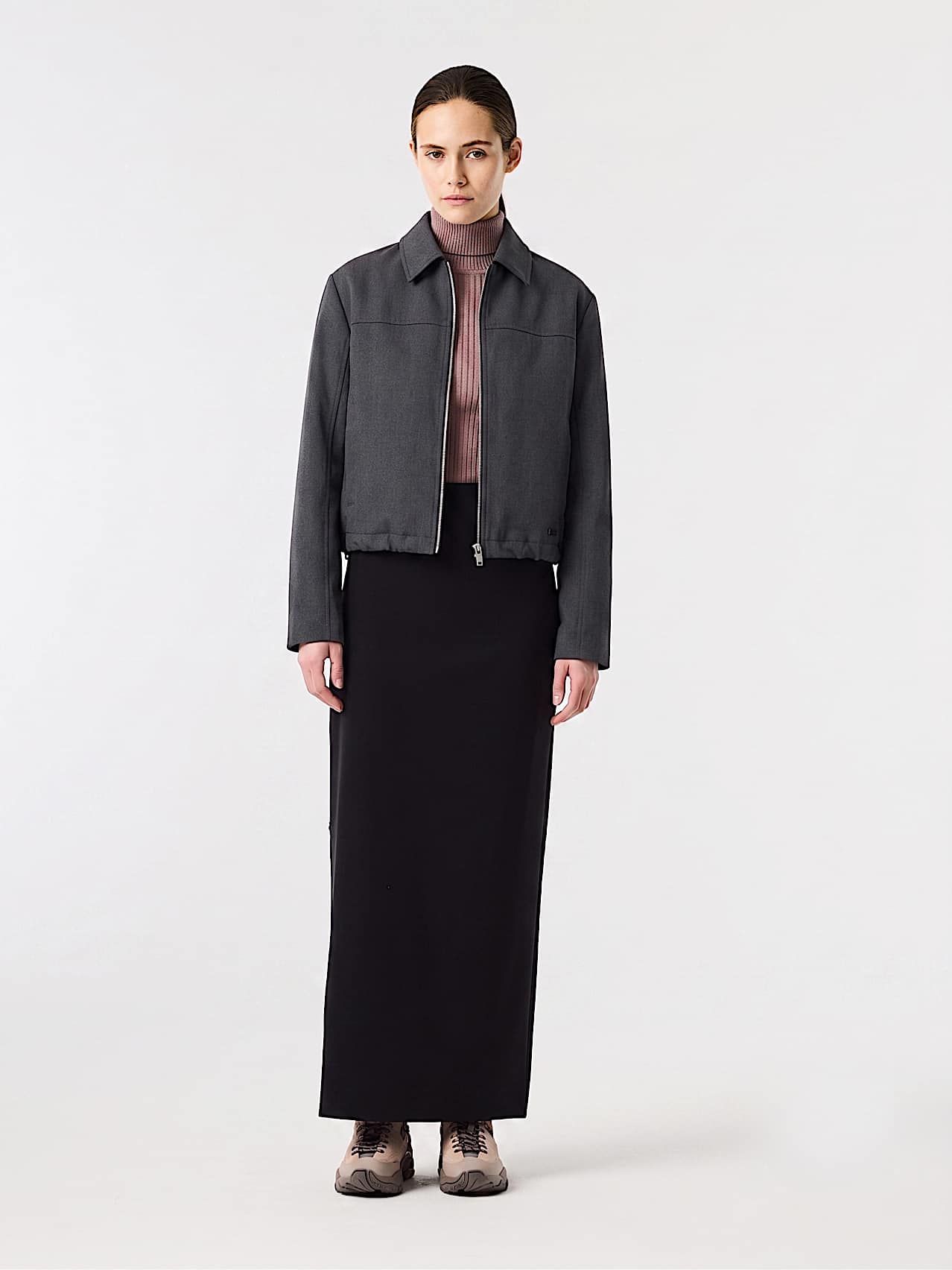 AlphaTauri | WALERNO V1.Y10.02 | Giacca in lana tecnica in Dark Grey Melange for Donna