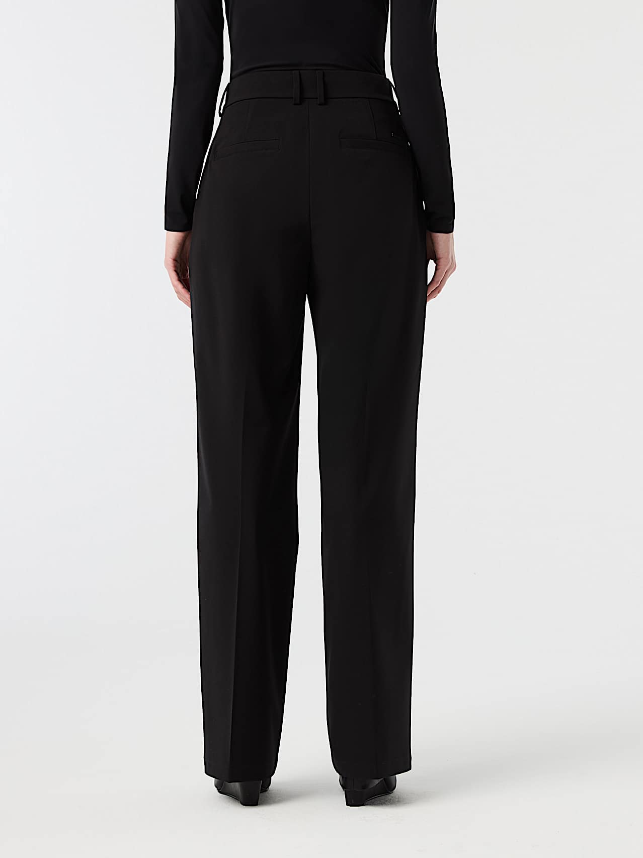 AlphaTauri | POSTA V1.Y10.02 | Elegant Stretch Trousers in Schwarz für Damen