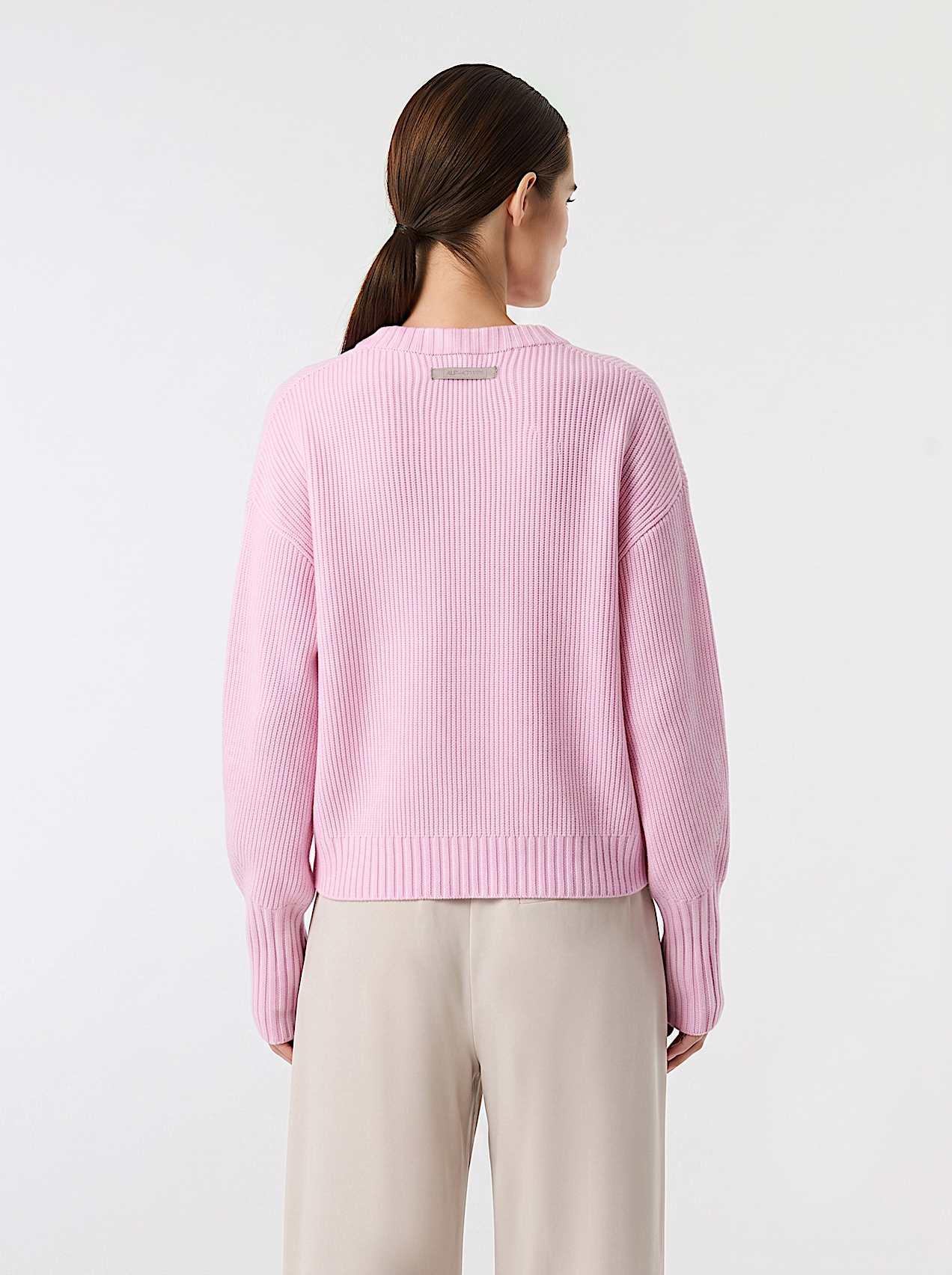AlphaTauri | FENUA V1.Y10.02 | 3D Knit Wool Sweater in Rosewood for Women