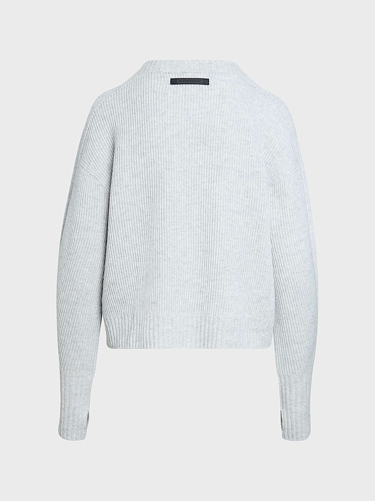 AlphaTauri | FENUA V1.Y10.02 | 3D Knit Sweater made from 100% Wool in Light Grey Melange für Damen
