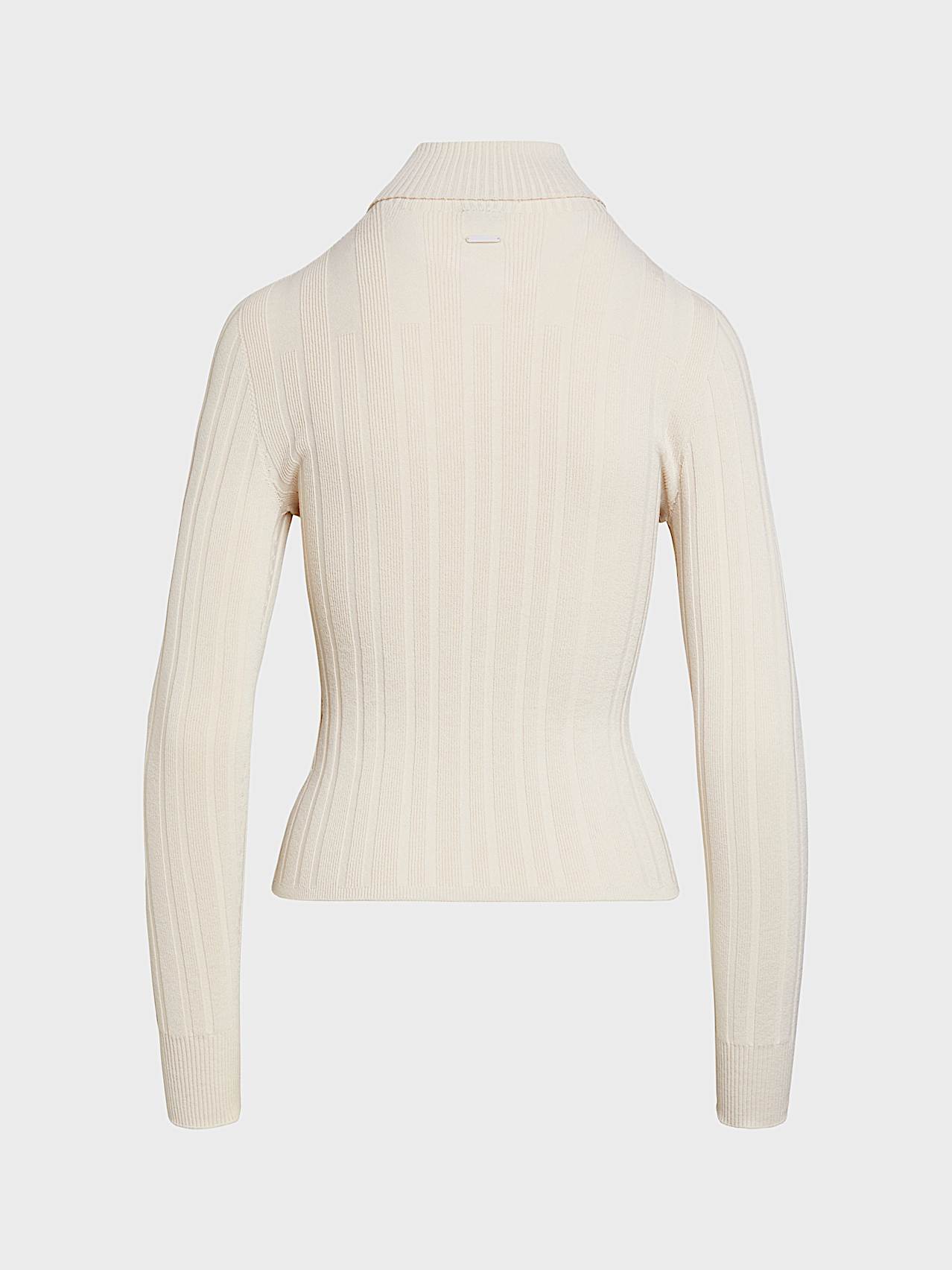AlphaTauri | FEAPEL V1.Y10.02 | Jersey de punto 3D con cuello alto in Stone for Mujer