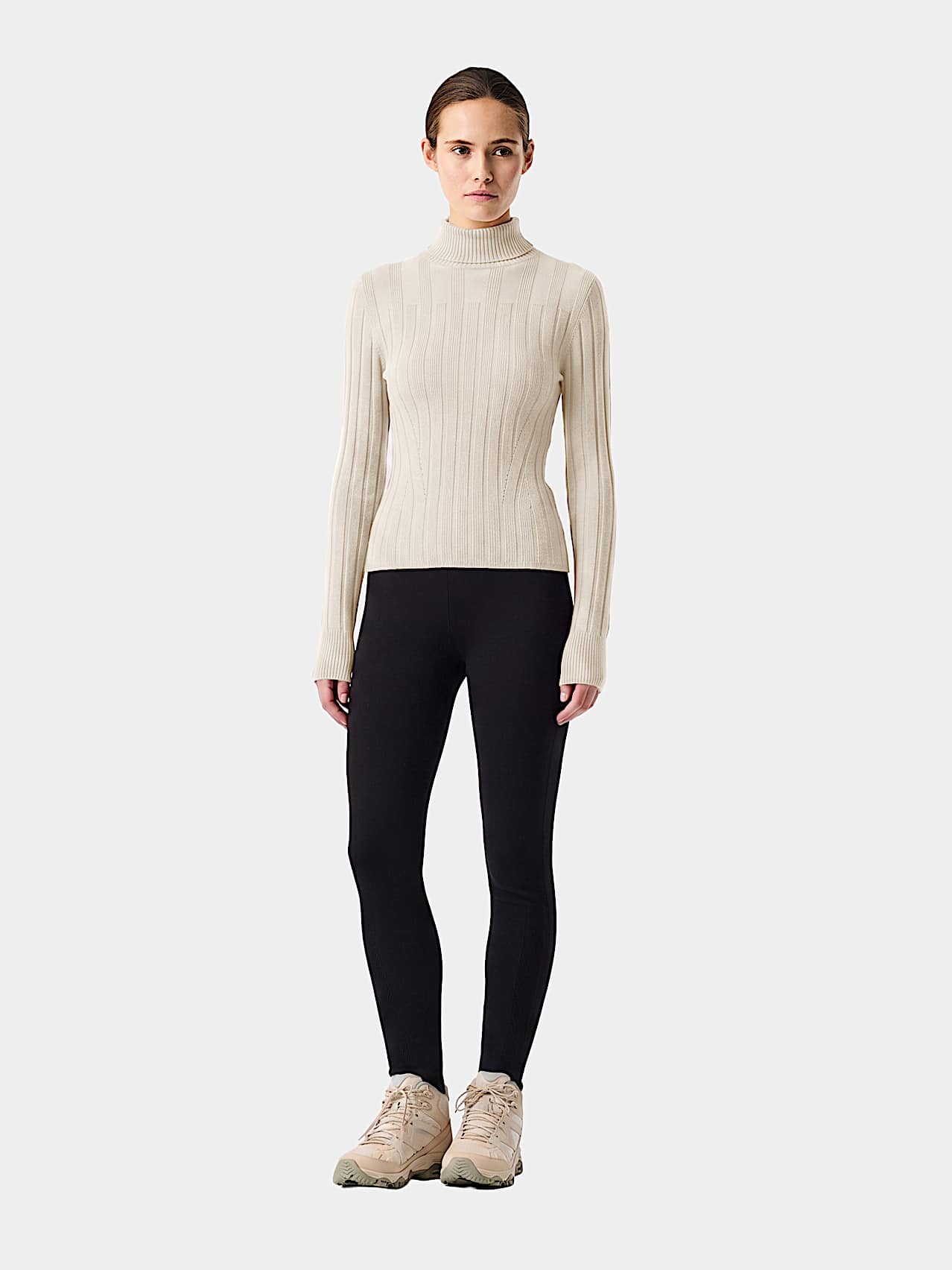 AlphaTauri | FEAPEL V1.Y10.02 | Maglione a dolcevita in maglia 3D in Stone for Donna
