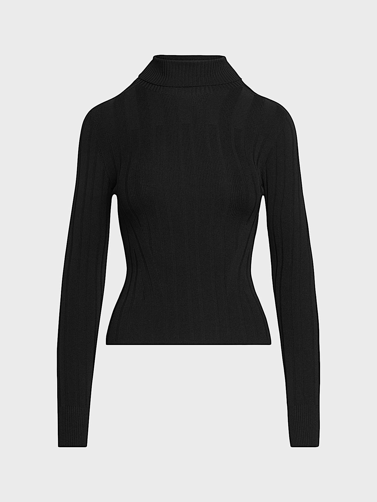 AlphaTauri | FEAPEL V1.Y10.02 | Turtleneck 3D Knit Sweater in Black for Donna