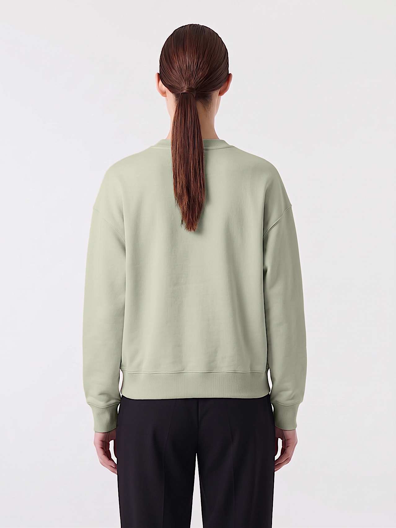 AlphaTauri | SAURIS V1.Y10.02 | Unisex Interlock Jersey Sweater in Dark Sage for Unisex