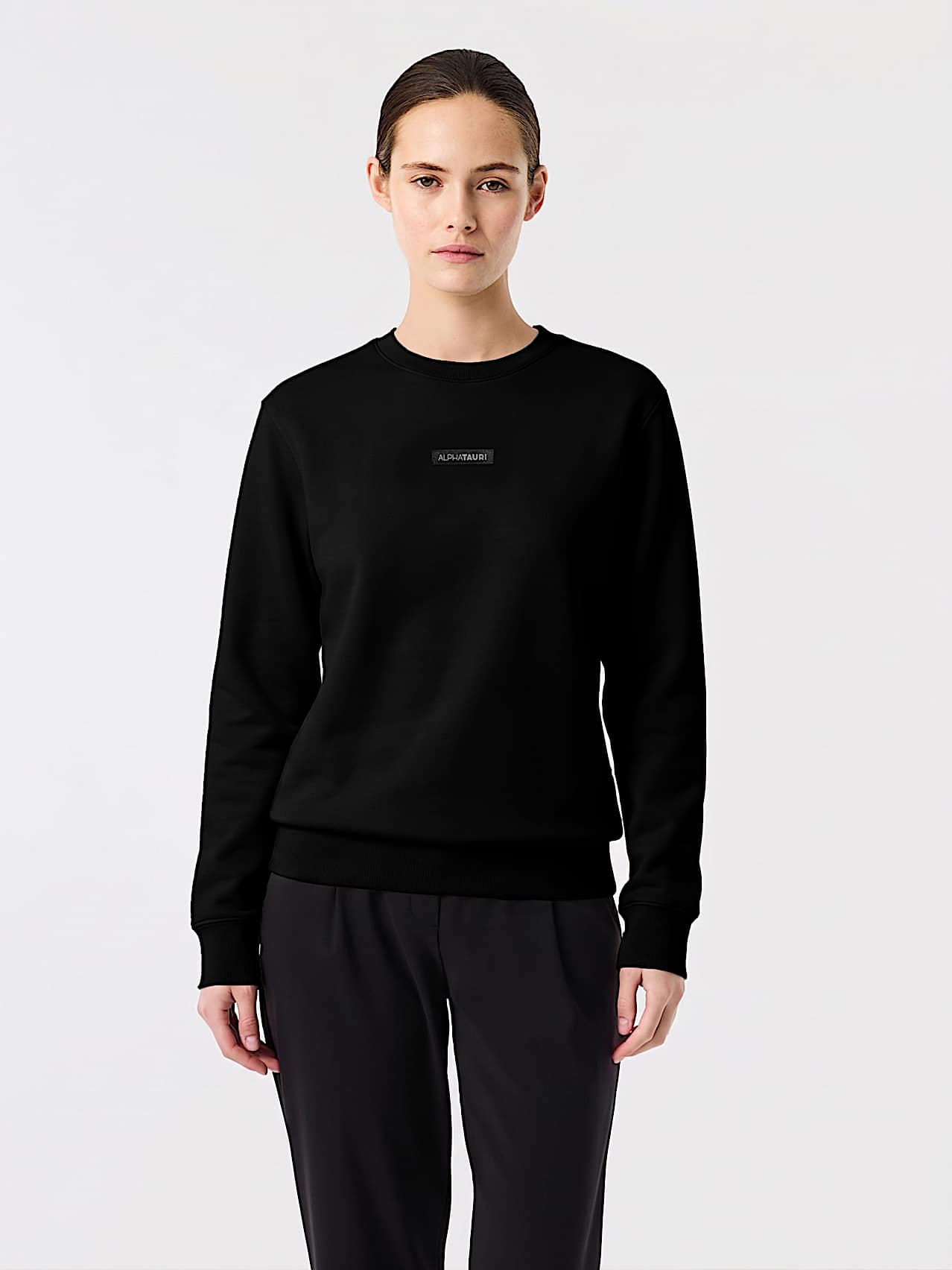 AlphaTauri | SAURIS V1.Y10.02 | Unisex Interlock Jersey Sweater in Black for Unisex
