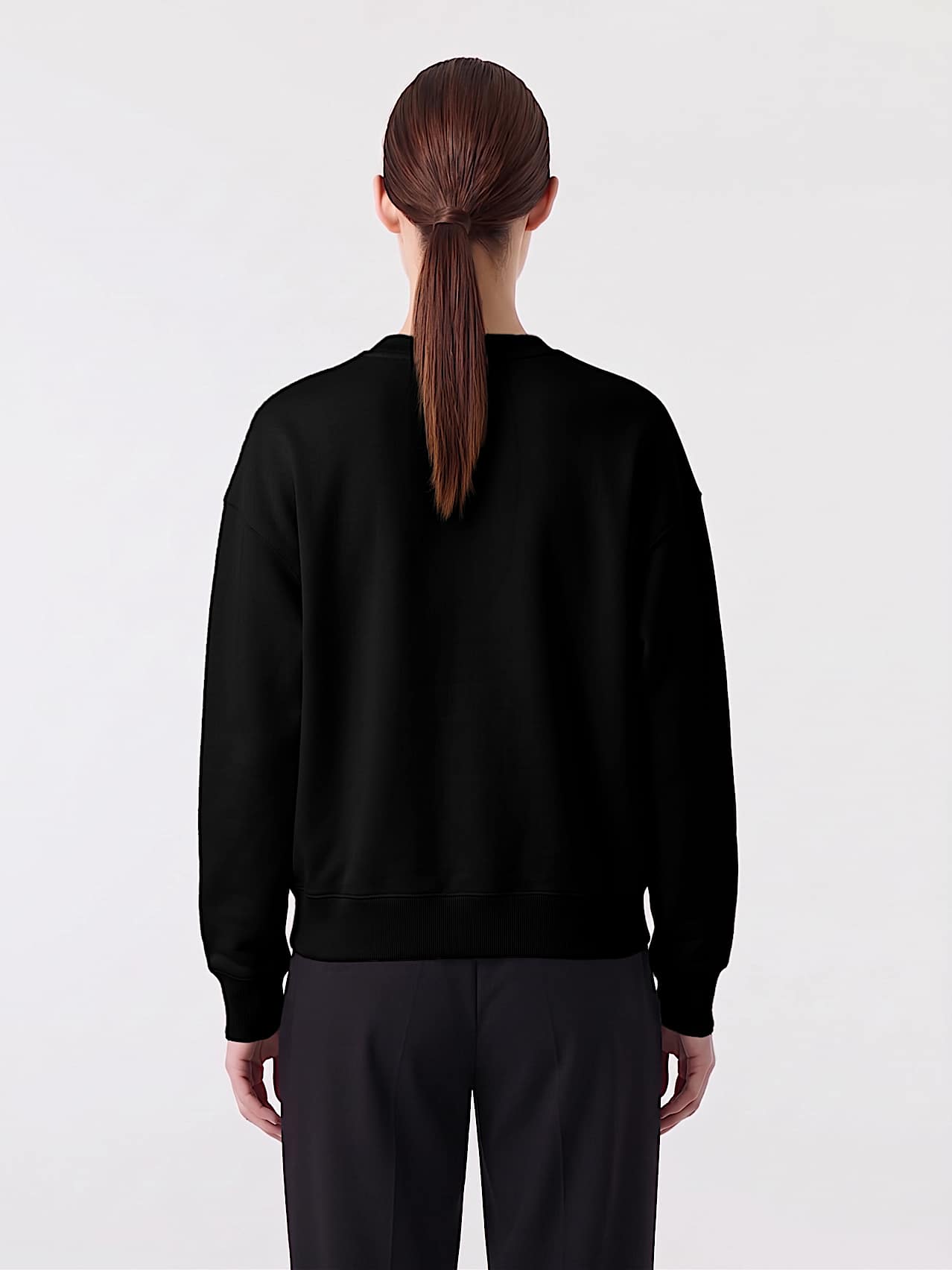 AlphaTauri | SAURIS V1.Y10.02 | Unisex Interlock Jersey Sweater in Black for Unisex