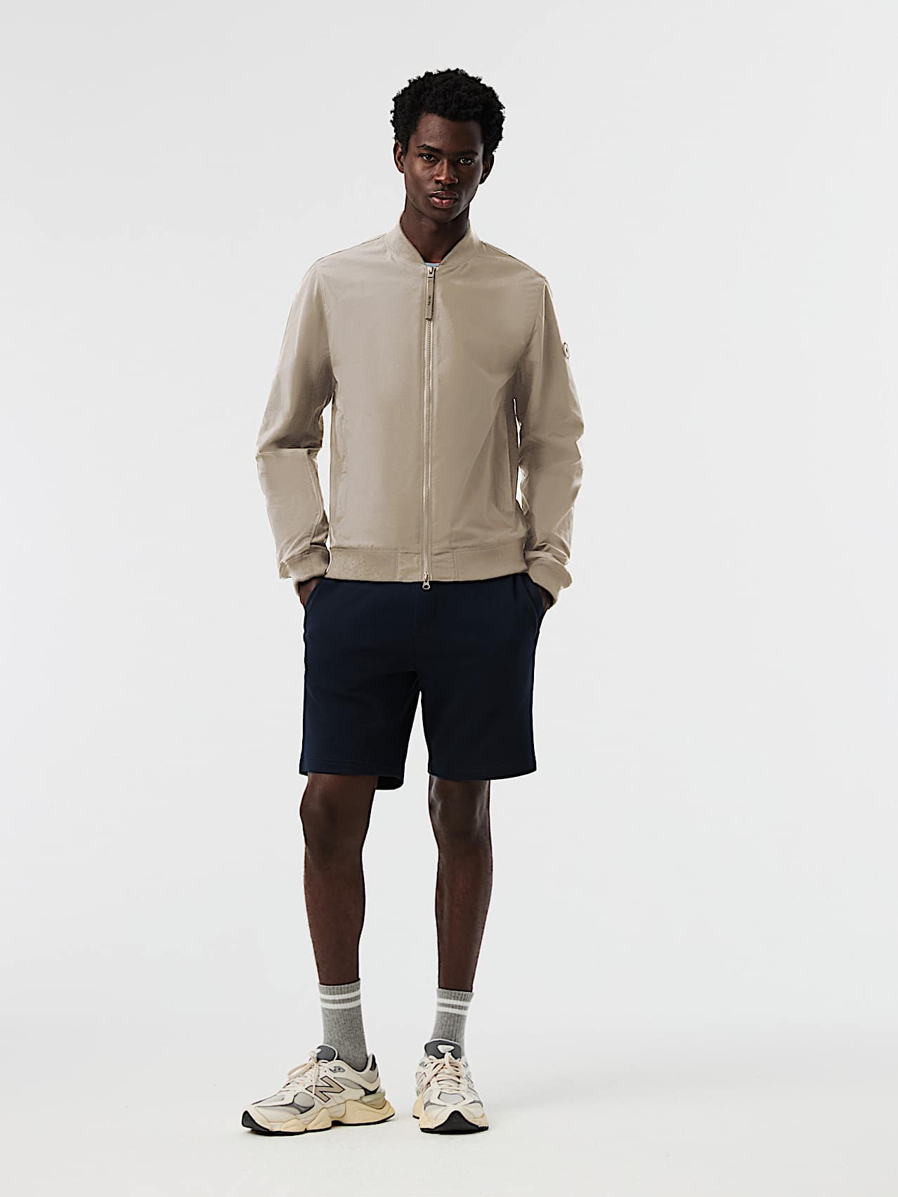 AlphaTauri | OZZT V1.Y10.01 | Veste d’aviateur en softshell in Stone for Homme