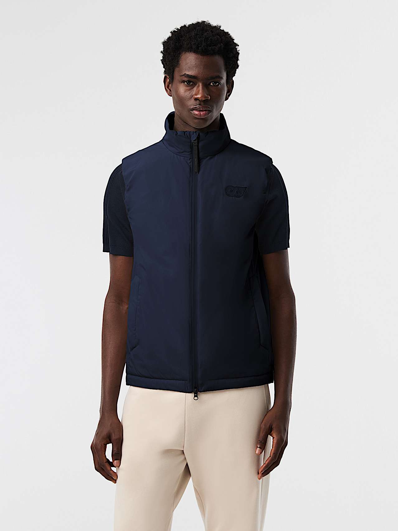 AlphaTauri | OBRA V1.Y10.01 | Lightweight Padded Primaloft® Vest in Dark Navy for Hombre
