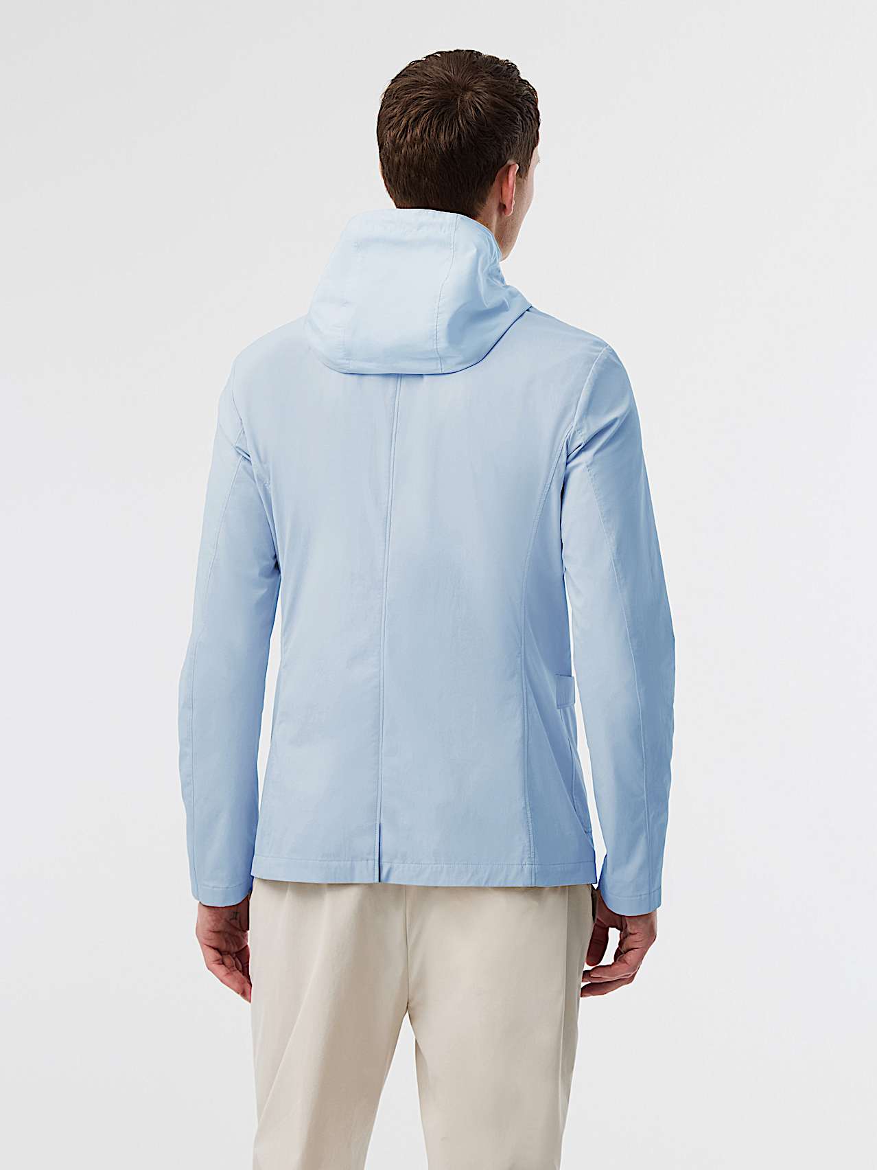 AlphaTauri | OBOSS V8.Y10.01 | Comodo blazer da viaggio elasticizzato ad alte prestazioni con pettorina rimovibile in Clouded Blue for Uomo