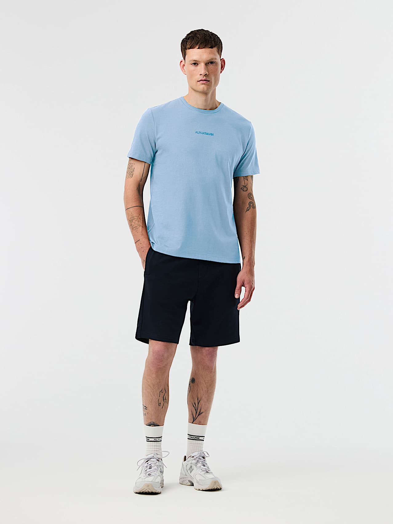 AlphaTauri | JOTTO V2.Y10.01 | Organic Cotton T-Shirt in Clouded Blue for Hombre