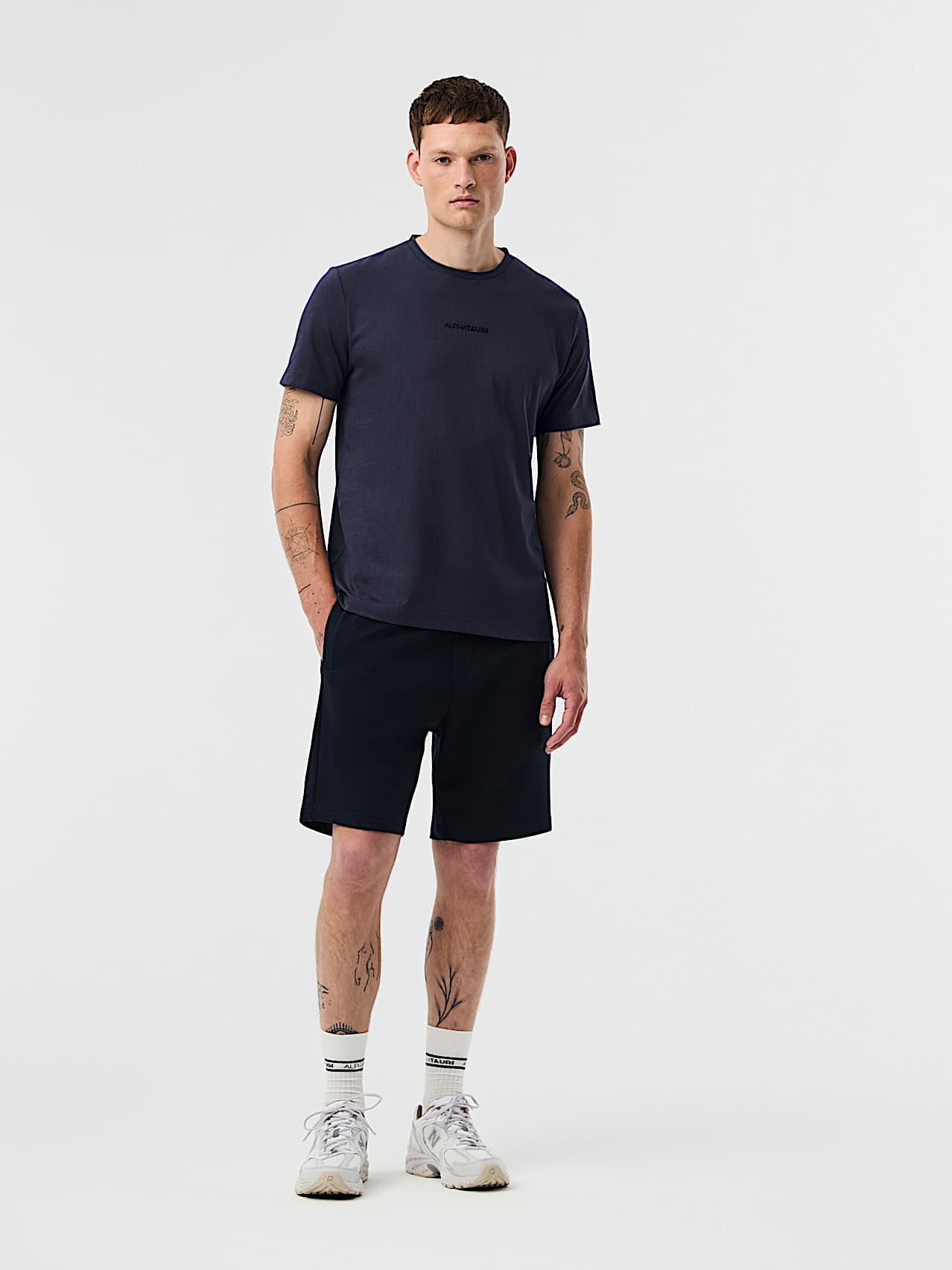 AlphaTauri | JOTTO V2.Y10.01 | Organic Cotton T-Shirt in Dark Navy for Hombre