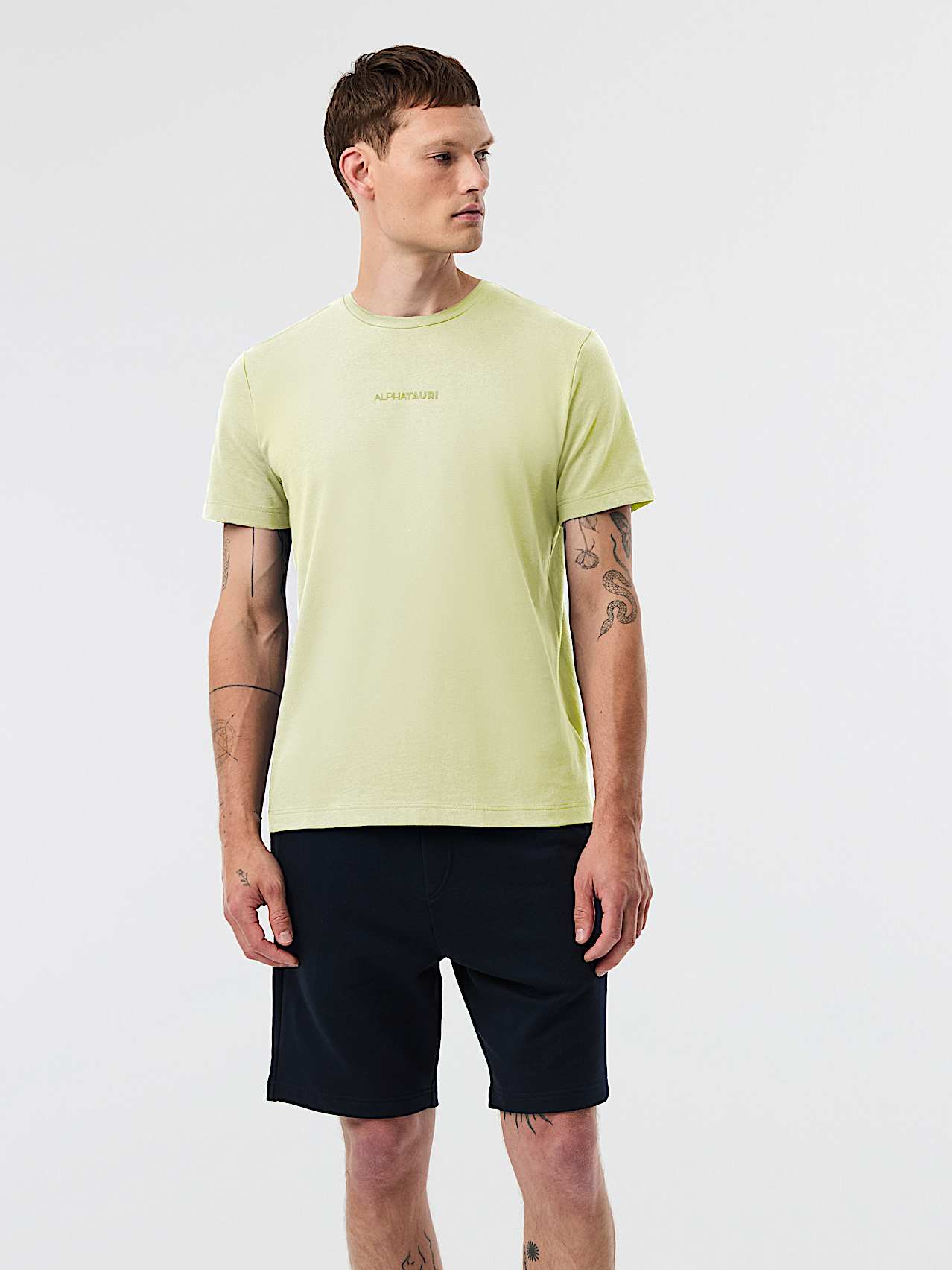 AlphaTauri | JOTTO V2.Y10.01 | Camiseta de algodón orgánico in Lime Light for Hombre