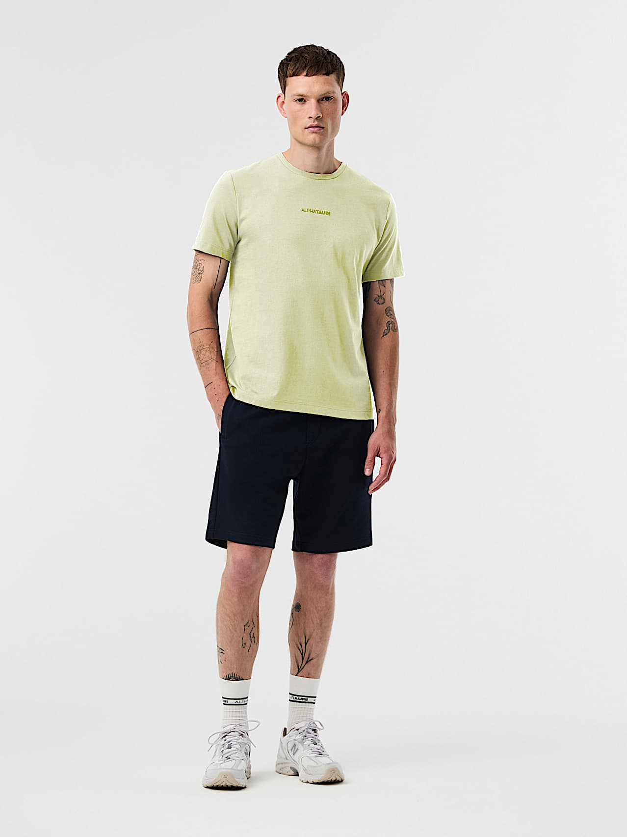 AlphaTauri | JOTTO V2.Y10.01 | Camiseta de algodón orgánico in Lime Light for Hombre
