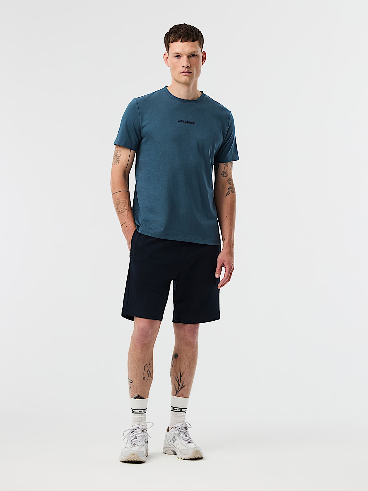 AlphaTauri | JOTTO V2.Y10.01 | Maglietta in cotone biologico in Teal for Uomo