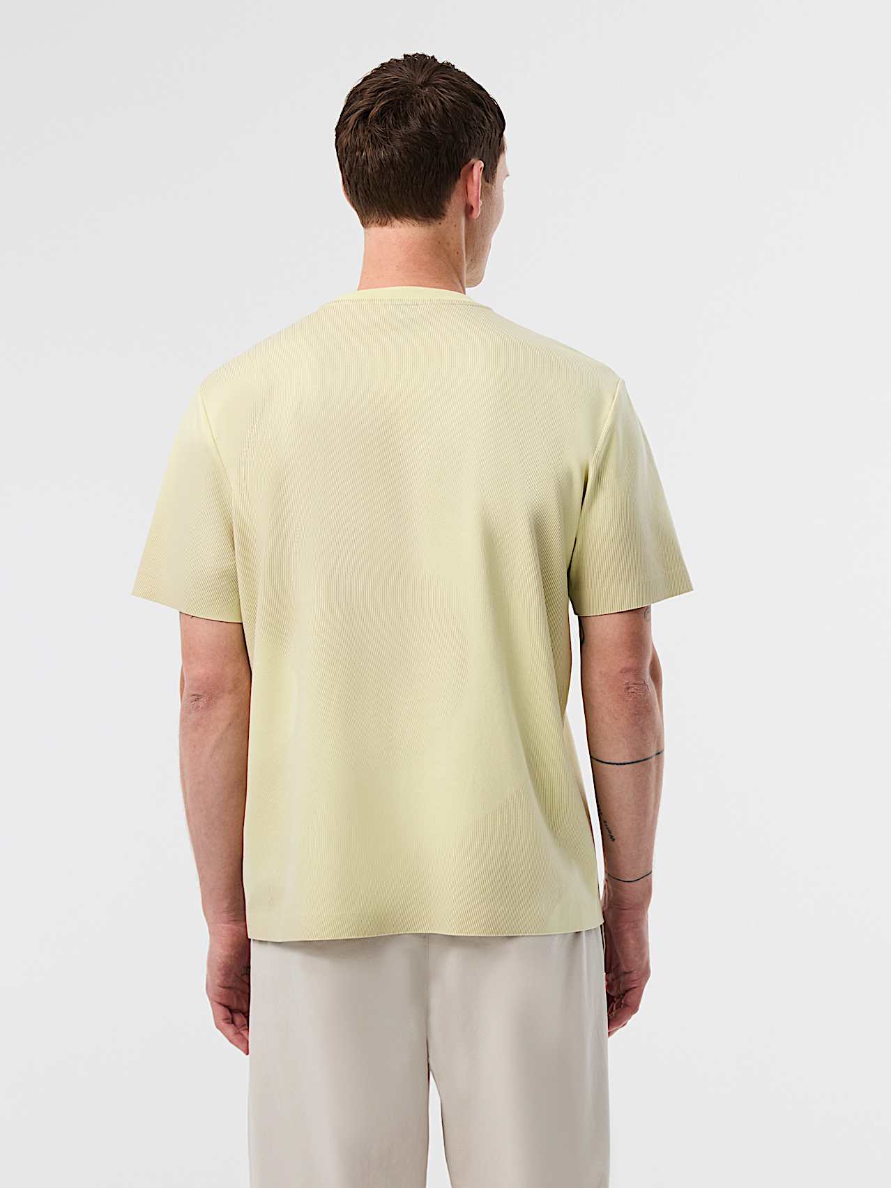 AlphaTauri | JANPO V2.Y10.01 | T-Shirt mit Aufdruck-Design in AOP stone / lime light für Herren