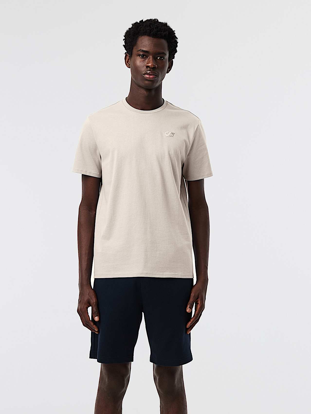 AlphaTauri | JOTTA V2.Y10.01 | Camiseta de algodón orgánico in Stone for Hombre