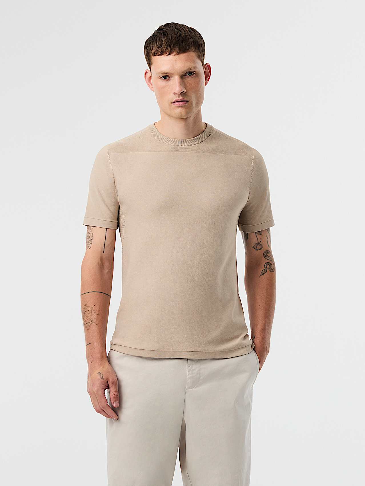AlphaTauri | FOSOS V5.Y10.01 | Polo de punto técnico en 3D in Dune for Hombre