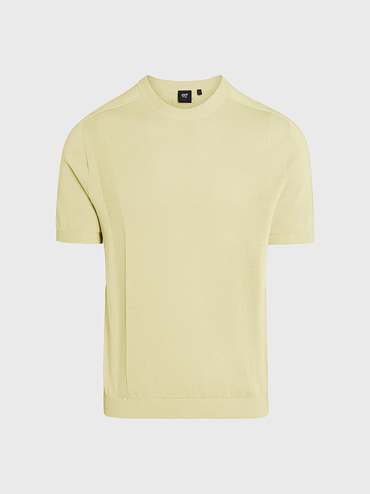AlphaTauri | FINO V1.Y10.01 | T-shirt en maille 3D en mélange coton-lin in Lime Light for Homme