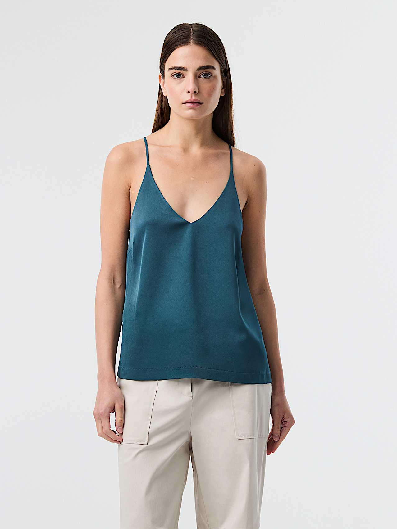 AlphaTauri | WEDI V1.Y10.01 | Canotta con spalline regolabili in Teal for Donna