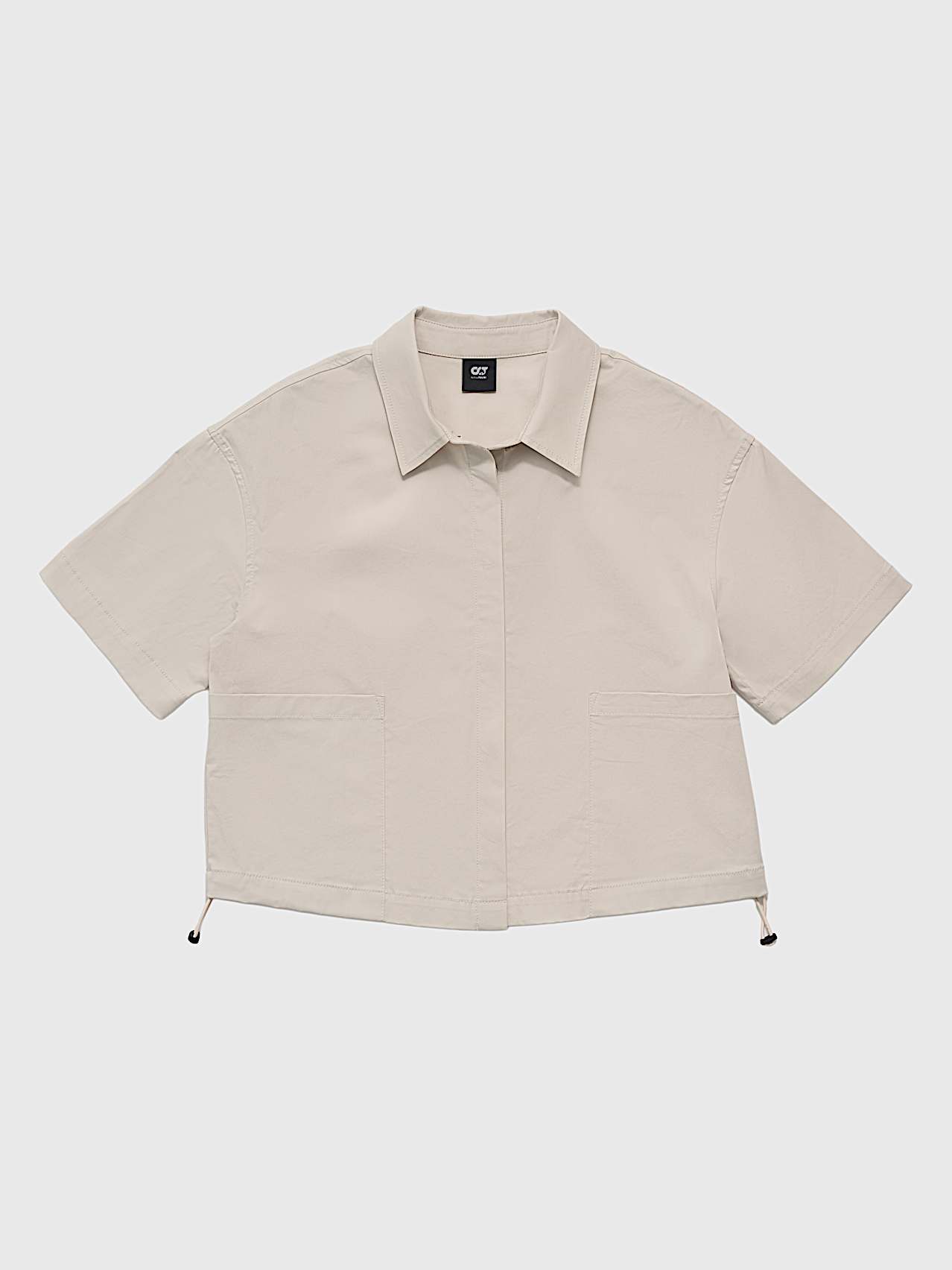 AlphaTauri | WANNA V1.Y10.01 | Blusa de manga corta en algodón orgánico in Stone for Mujer