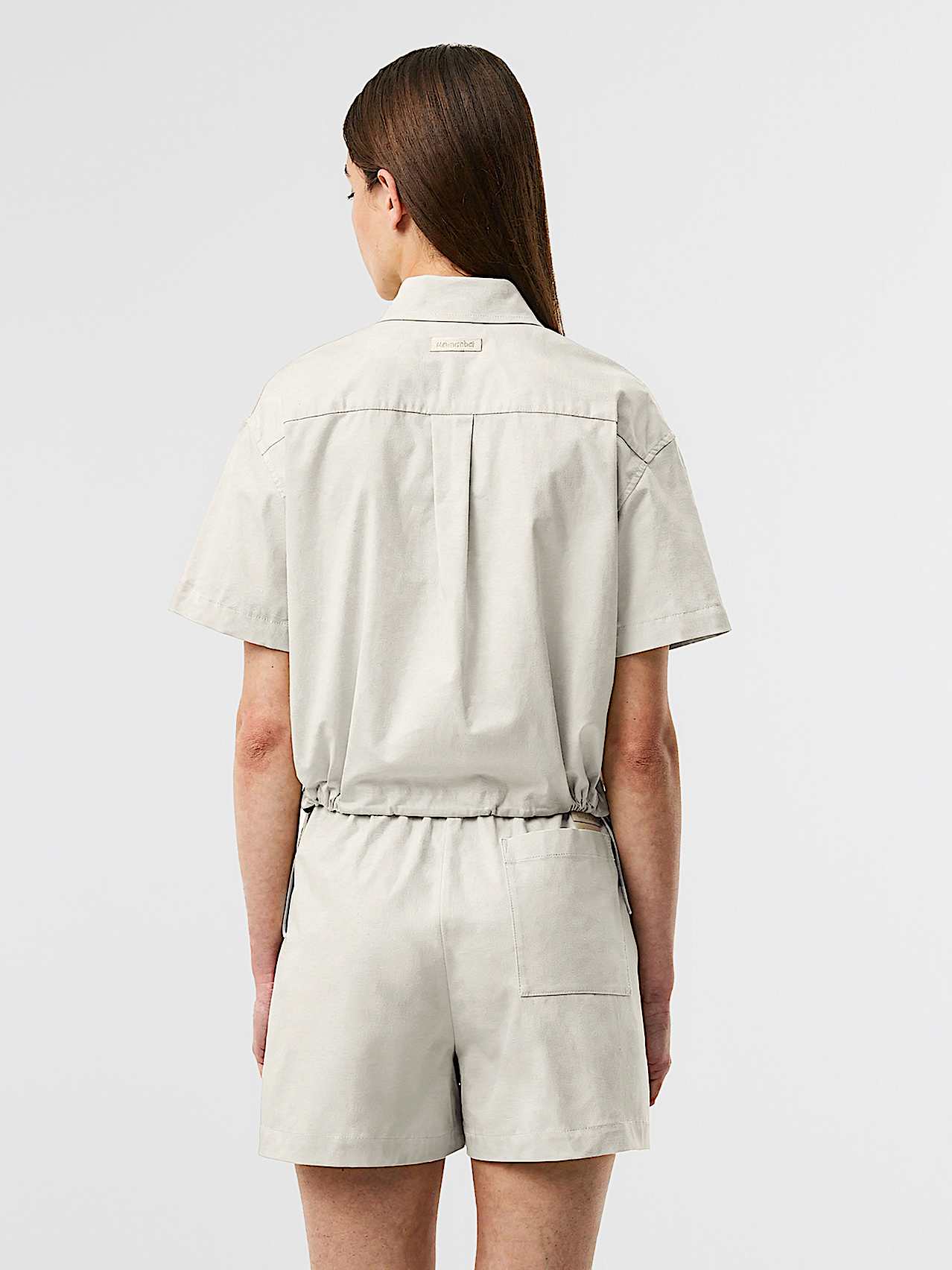 AlphaTauri | WANNA V1.Y10.01 | Blusa de manga corta en algodón orgánico in Stone for Mujer