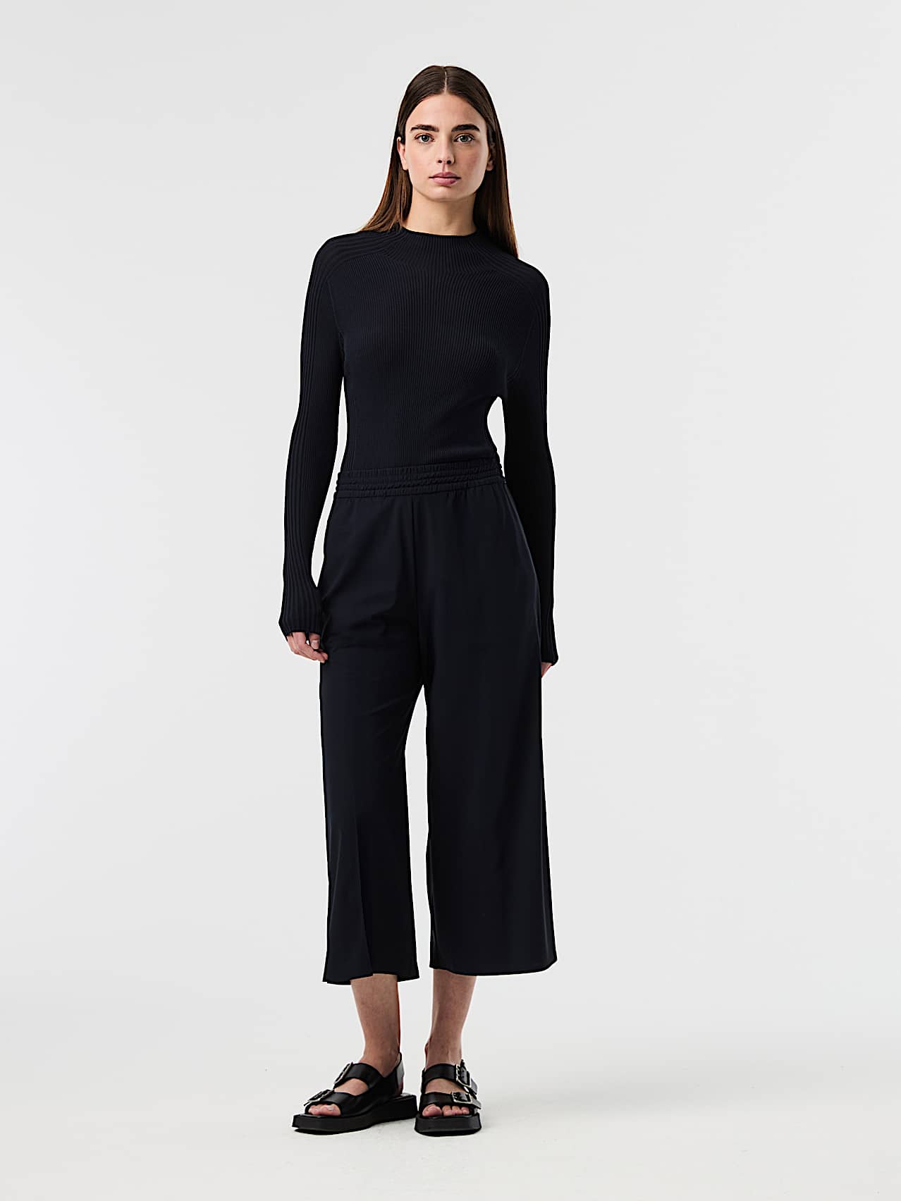 AlphaTauri | PEURAL V2.Y10.01 | Jupe-culotte en jersey Power Stretch in Dark Navy for Femme