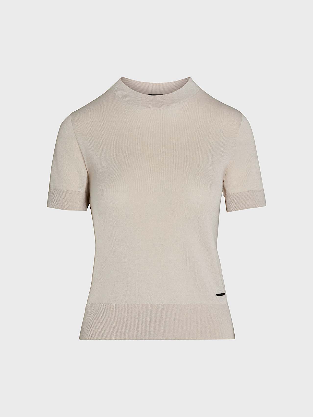 AlphaTauri | FIBE V1.Y10.01 | 3D Knit Cashmax T-Shirt in Stone for Donna