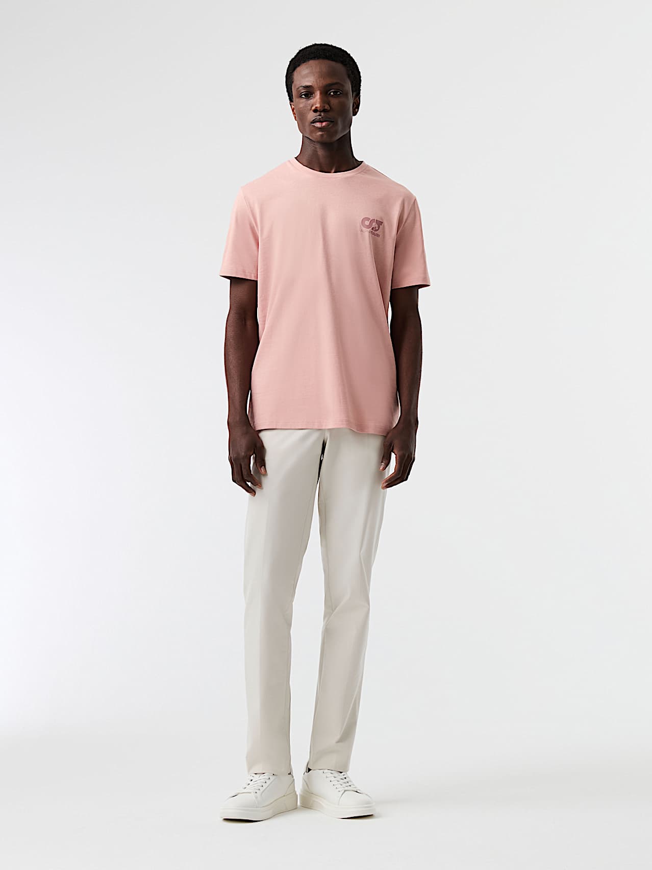 AlphaTauri | JOTTA V1.Y8.02 | T-shirt in cotone con logo esclusivo in Misty Pink for Uomo