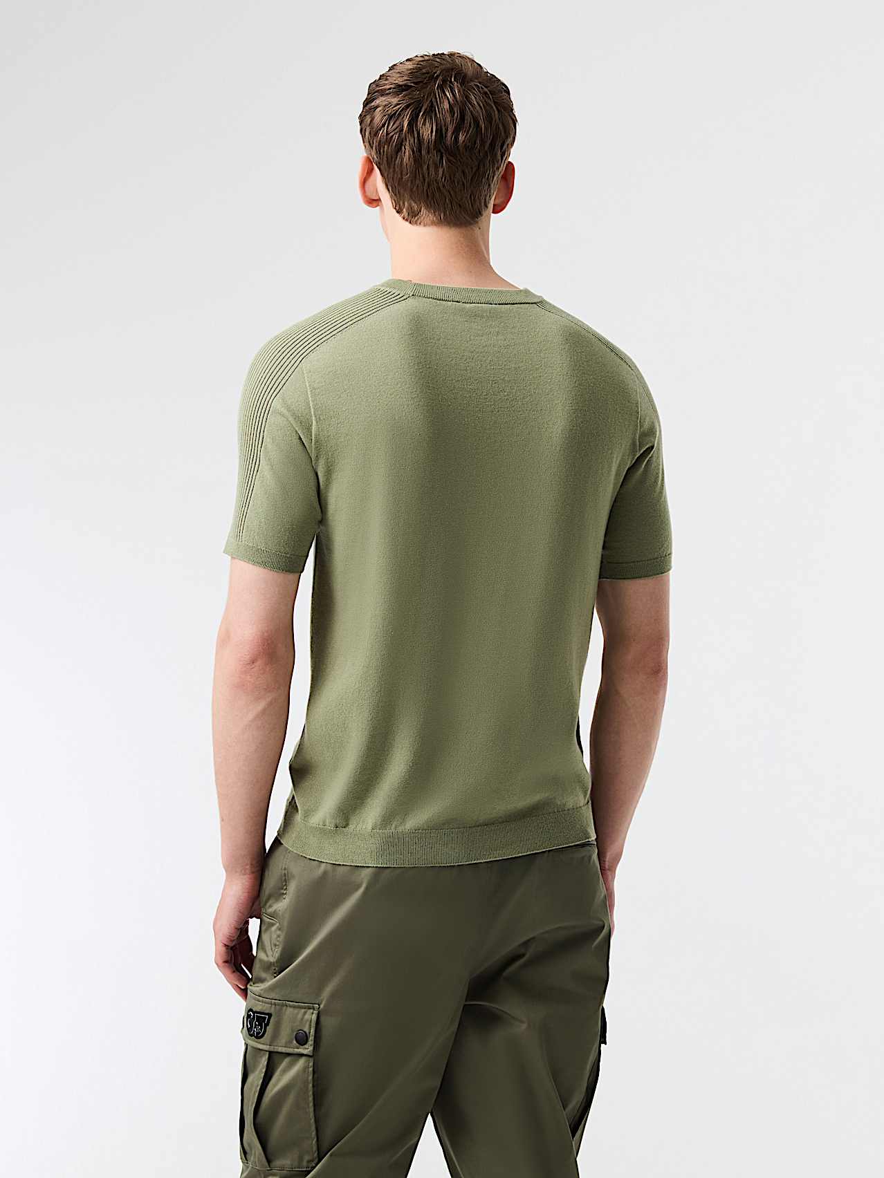 AlphaTauri | FOTOR V2.Y9.01 | Camiseta en punto 3D sin costuras en algodón Coolmax® in Verde oliva for Hombre
