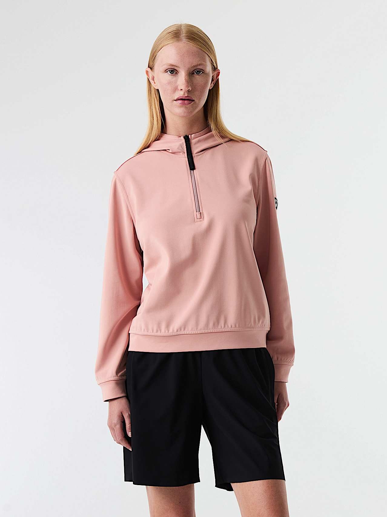 AlphaTauri | SVREO V1.Y9.01 | Sudadera con capucha y media cremallera in Misty Pink for Mujer