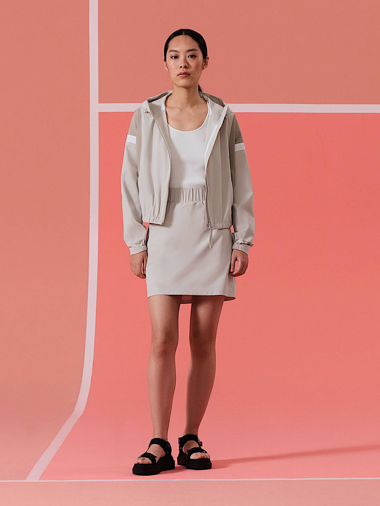 AlphaTauri | WAVY V1.Y10.01 | Performance Stretch Minigonna in Stone for Donna