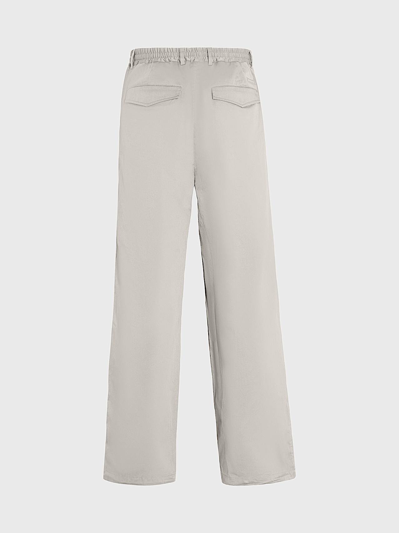 AlphaTauri | PIVE V1.Y10.01 | Relaxed Fit Organic Cotton Woven Trousers in Stone for Uomo