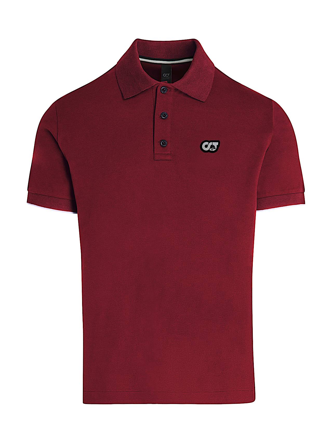 AlphaTauri | JUNX V2.Y9.01 | Polo in piqué in Dark Berry for Uomo