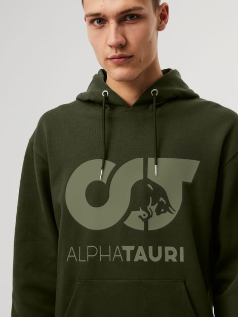 AlphaTauri - Shero logo-print Cotton-Blend Hoodie - Mens - White