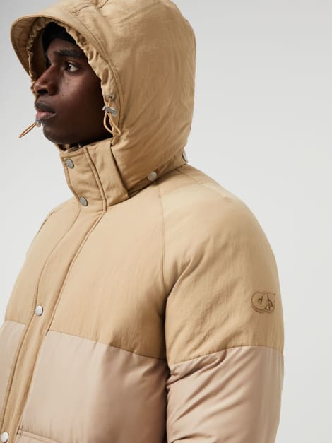 Long PrimaLoft Puffer Coat ODORU V2.Y6.02 Brown Beige