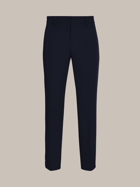Tapered Pants with Pleats, PELAN V3.Y7.01, Navy